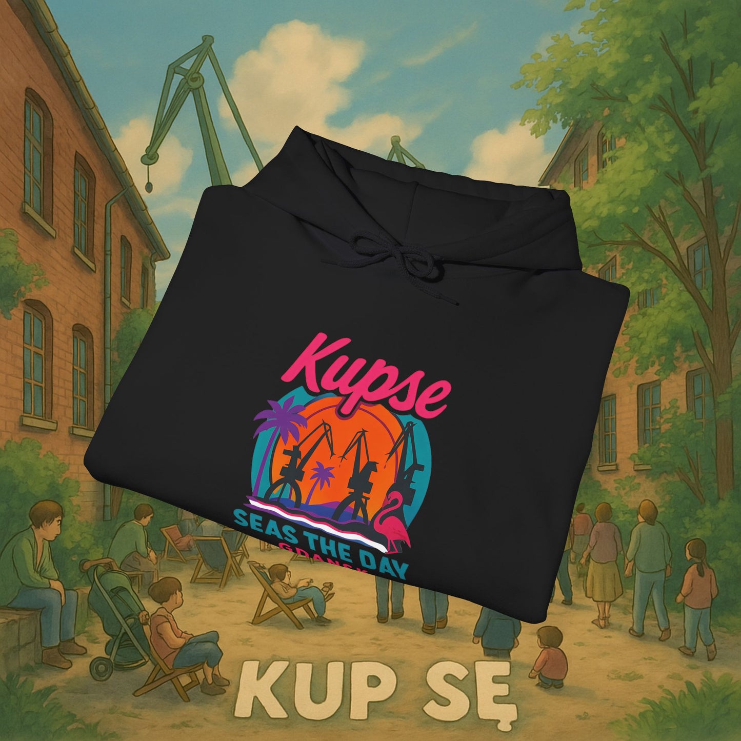 Unisex Heavy Blend Hoodie – Seas The Day – Kup Se