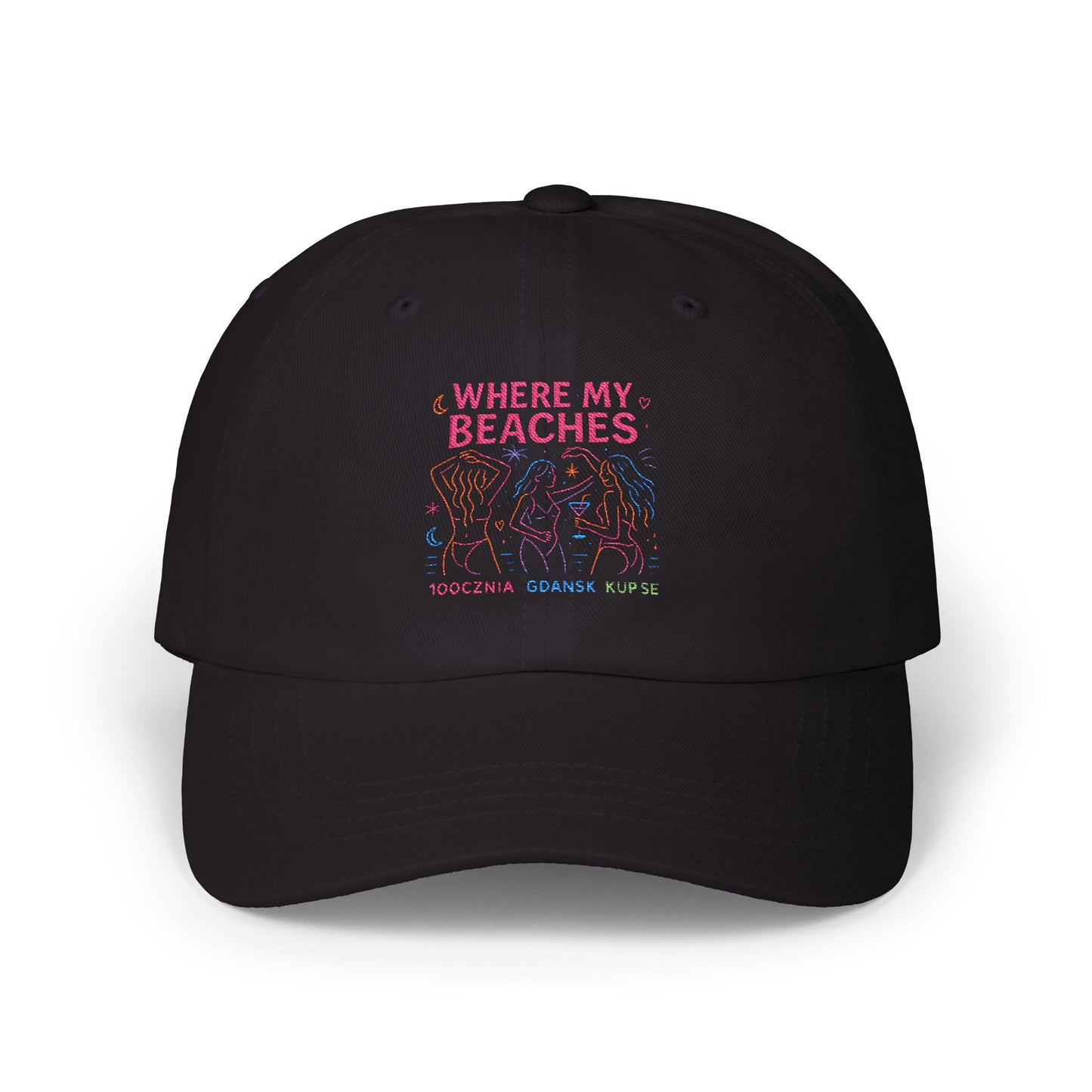 Czapka z daszkiem z grafiką Kup Se Where My Beaches – modny Dad Cap z charakterem