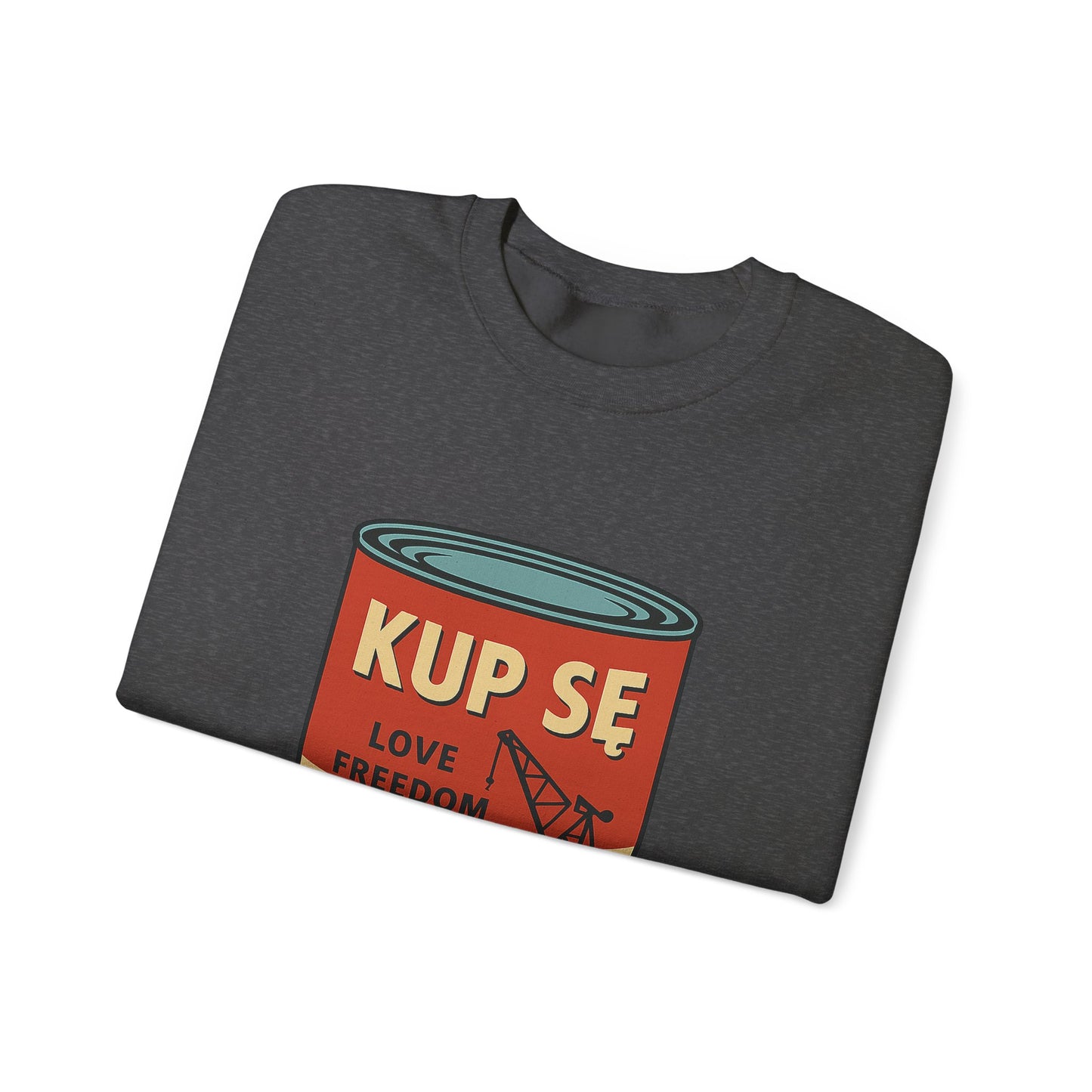 Bluza unisex z grafiką Kup Se Campbell– klasyczny crewneck i miejski styl
