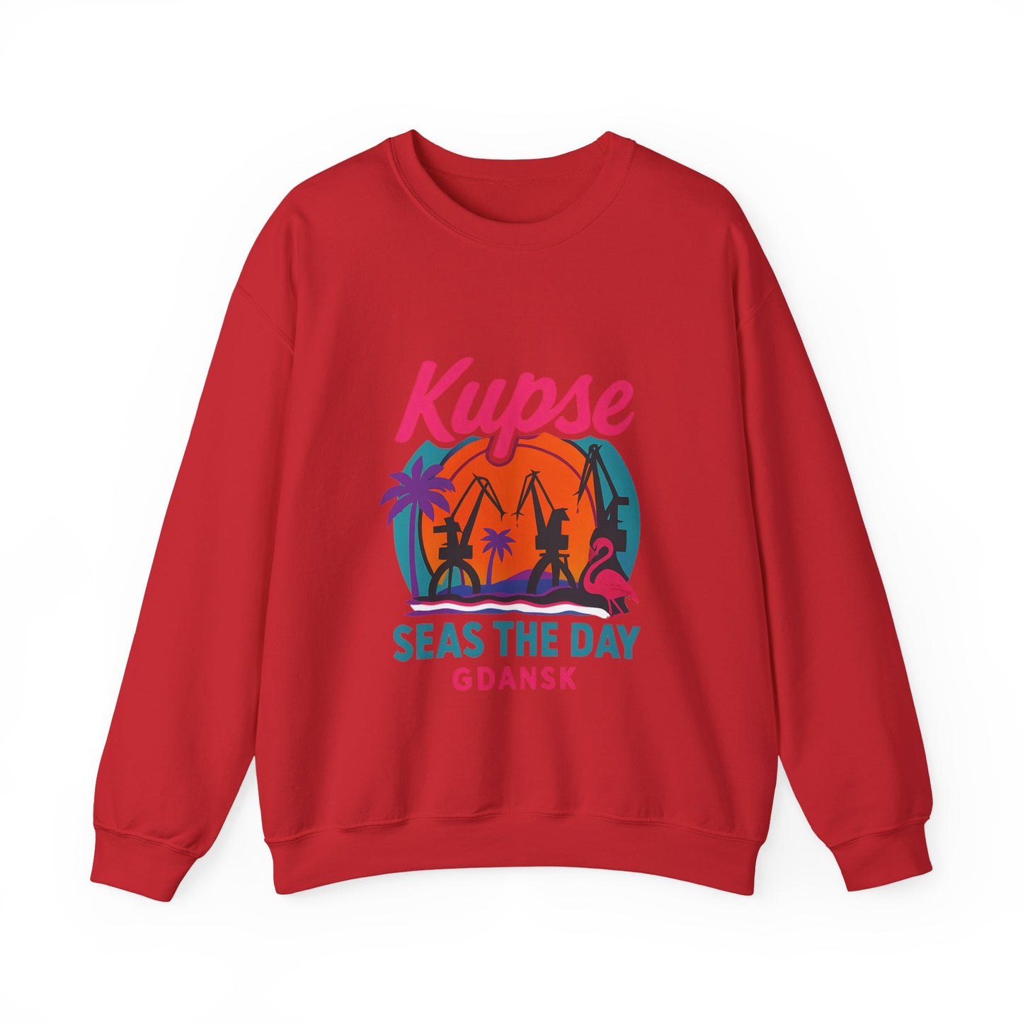 Bluza unisex z grafiką Kup Se Seas The Day – klasyczny crewneck i miejski styl