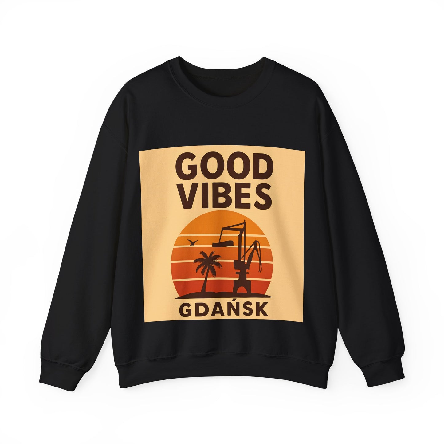 Bluza unisex z grafiką Kup Se Good Vibes Desert – klasyczny crewneck i miejski styl