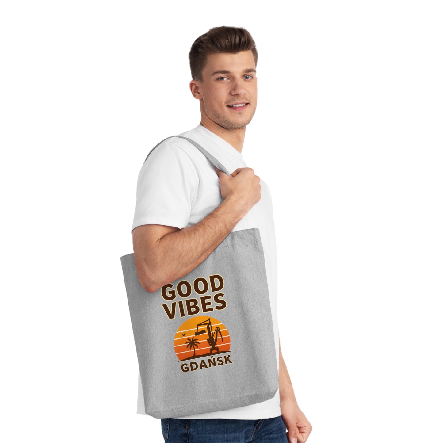 Tkana Torba na Ramię Kup Se Good Vibes – Styl i Ekologia w Jednym