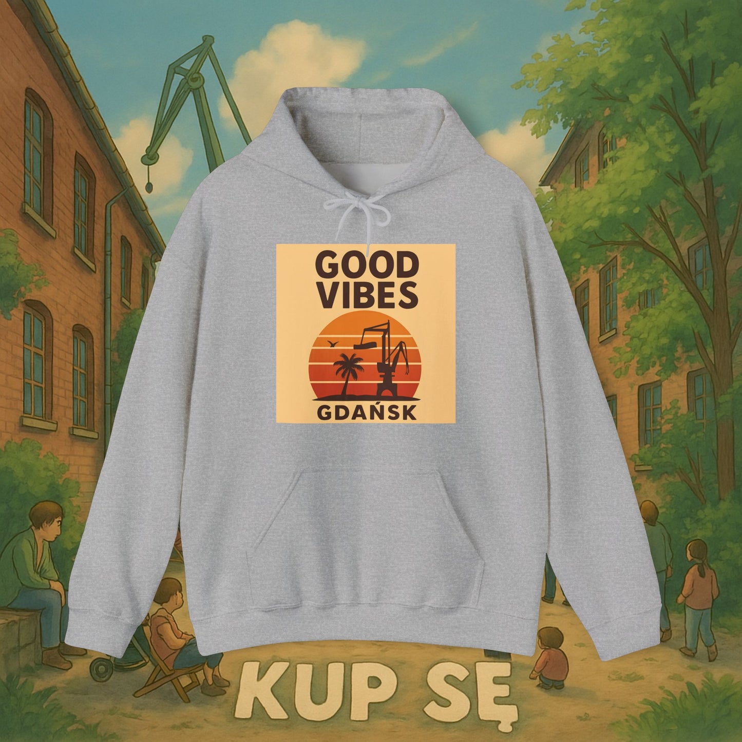 Unisex Heavy Blend Hoodie – Good Vibes Desert – Kup Se