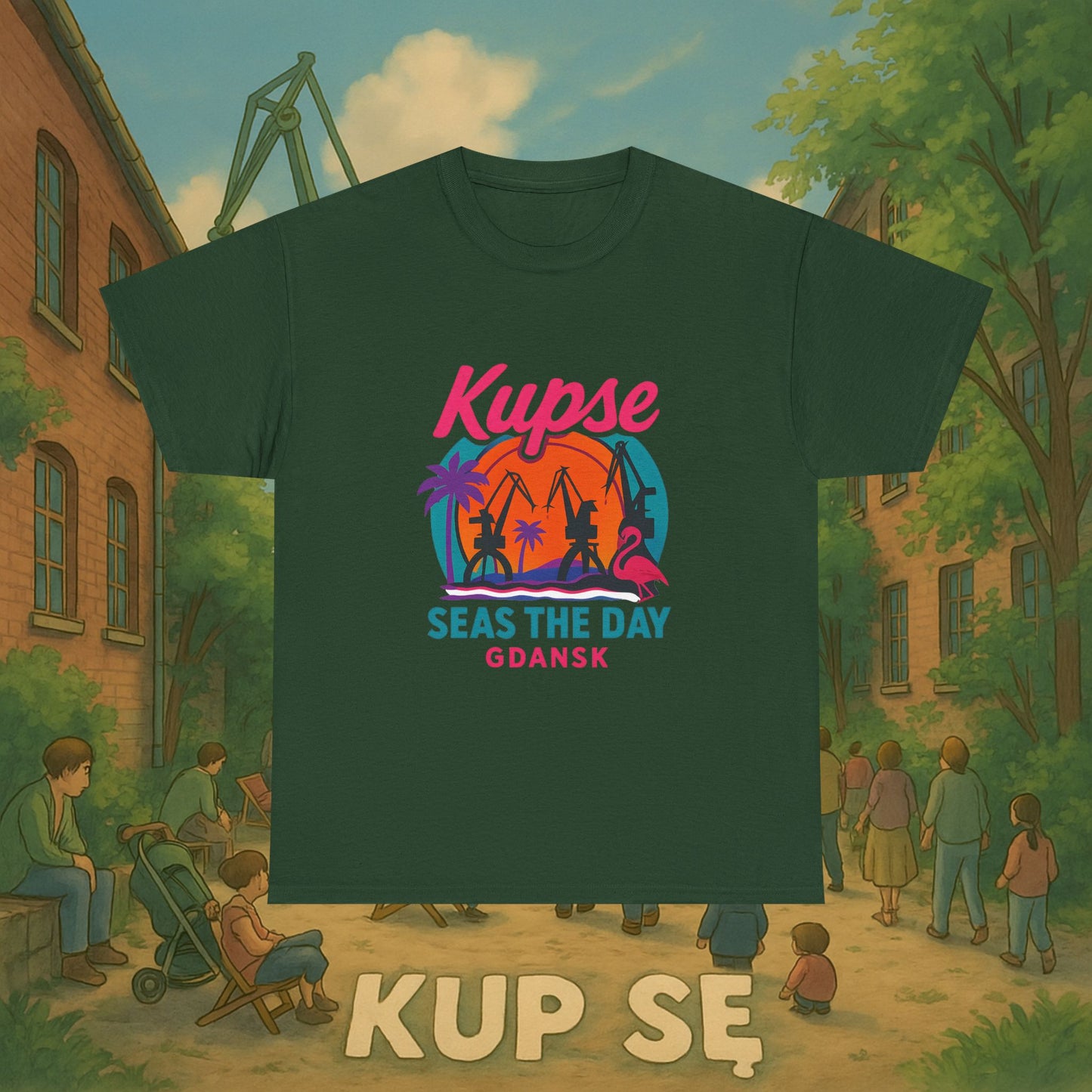 KupSe Seas The Day Style t-shirt - Unisex Heavy Cotton Tee