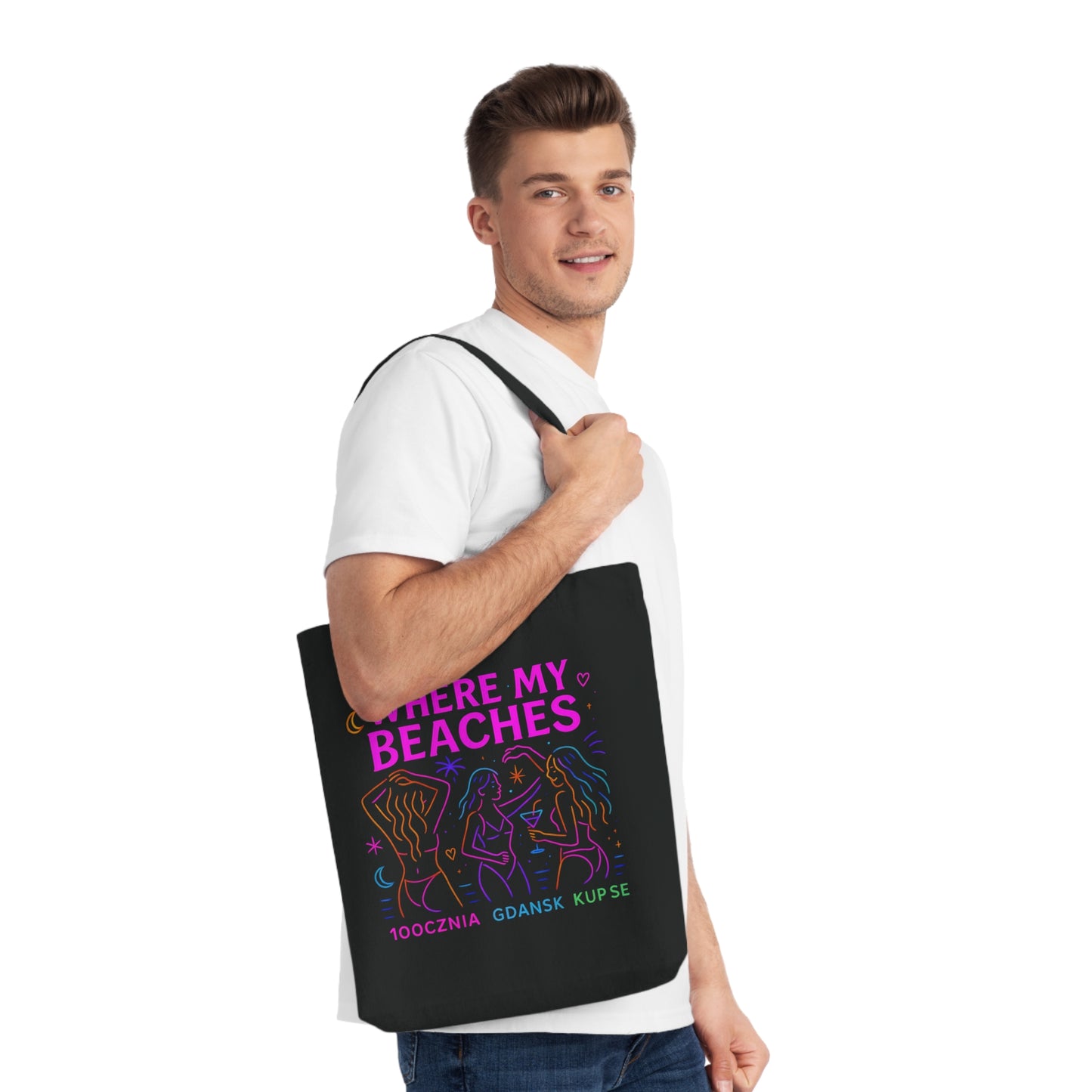 Tkana Torba na Ramię Kup Se Where My Beaches – Styl i Ekologia w Jednym