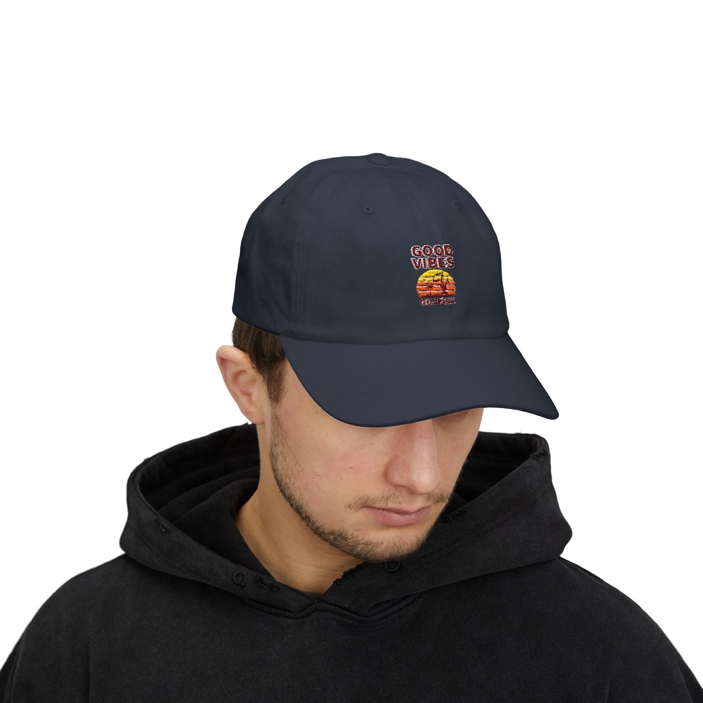 Czapka z daszkiem z grafiką Kup Se Good Vibes – modny Dad Cap z charakterem