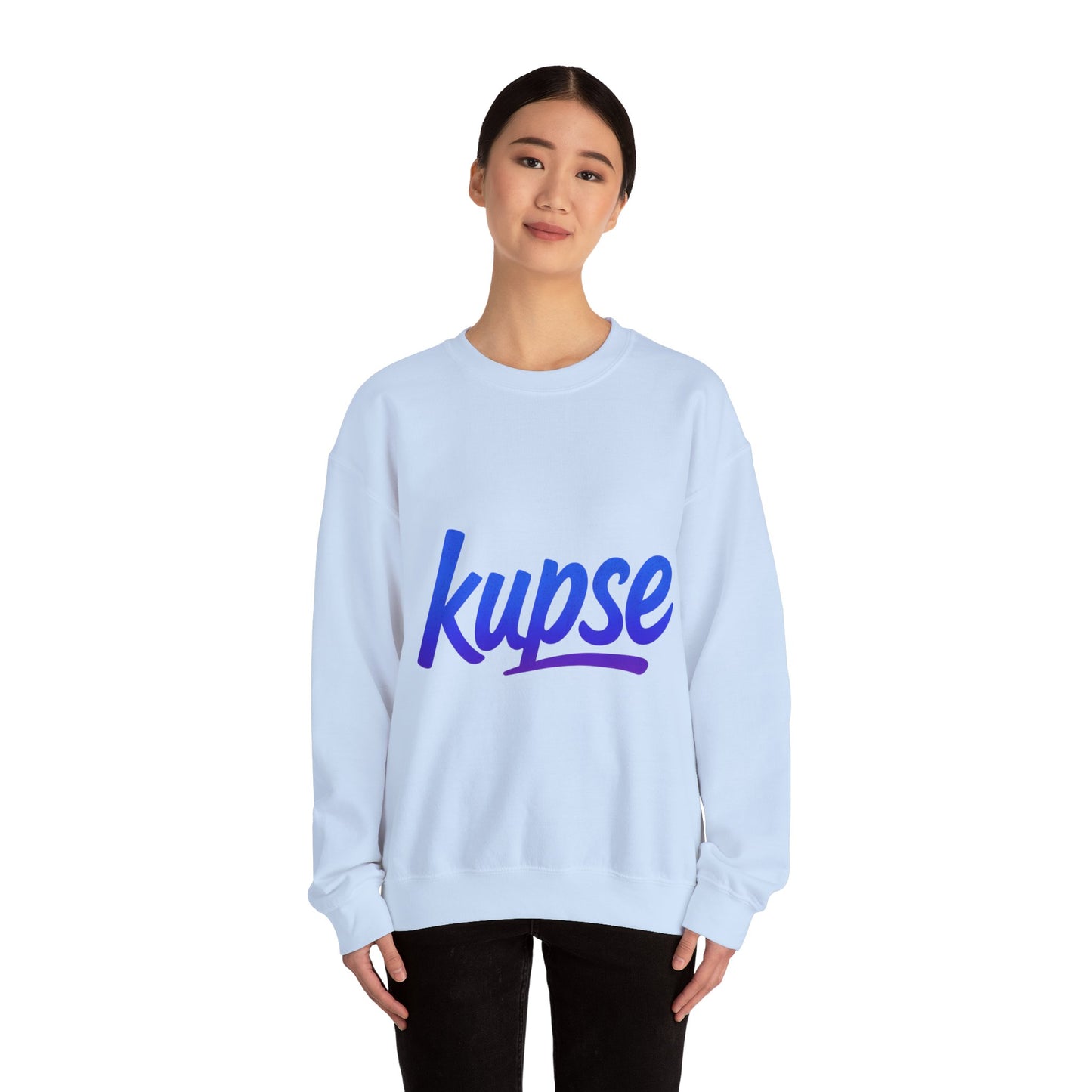 Bluza unisex z grafiką Kup Se Logo Blue – klasyczny crewneck i miejski styl