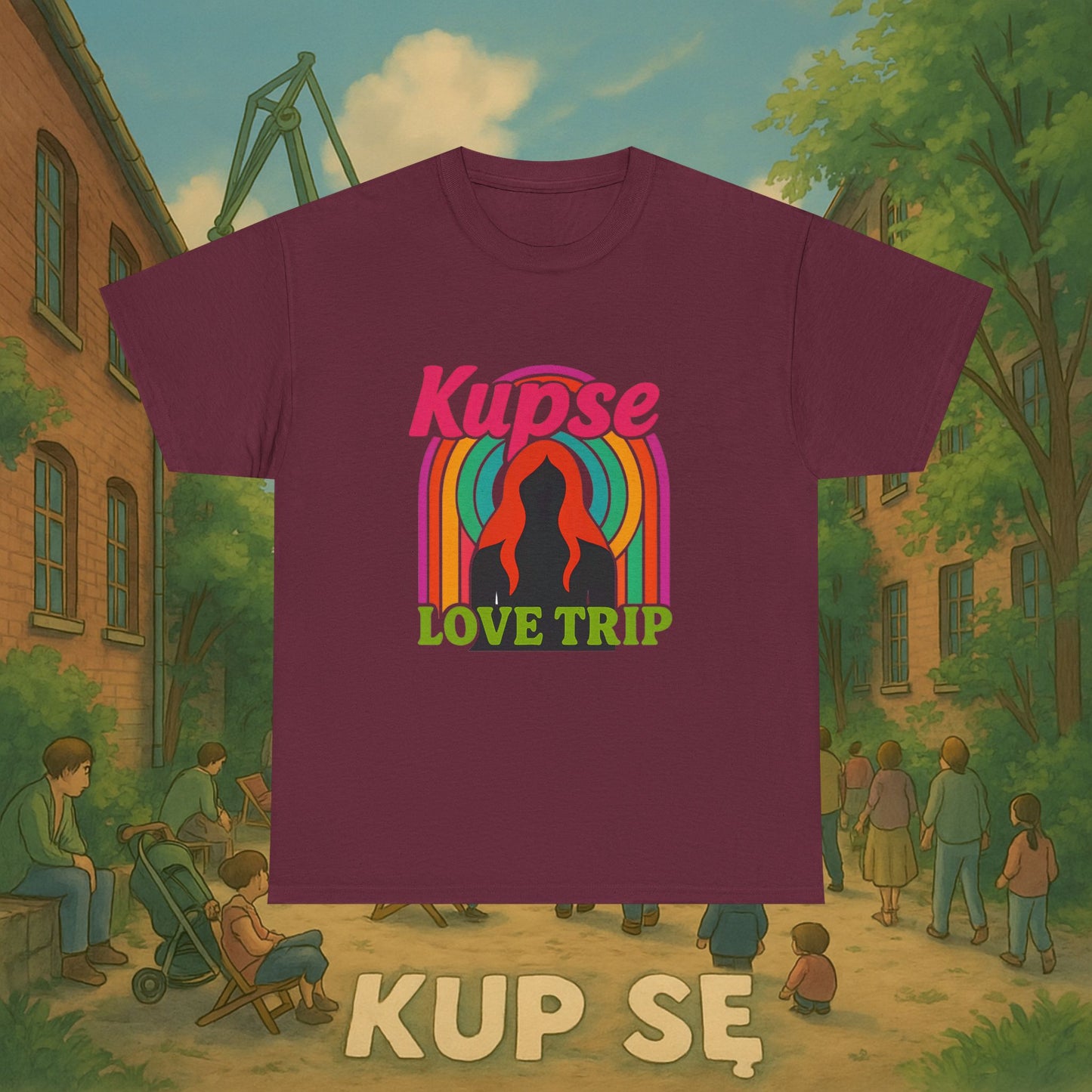 KupSe Love Trip Style t-shirt - Unisex Heavy Cotton Tee