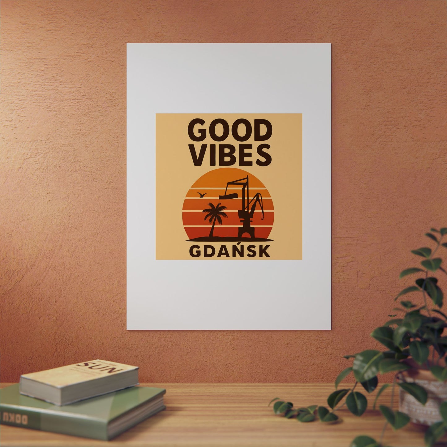 Obraz na panelu aluminiowym Good Vibes Desert – trwały wydruk w stylu Kup Se