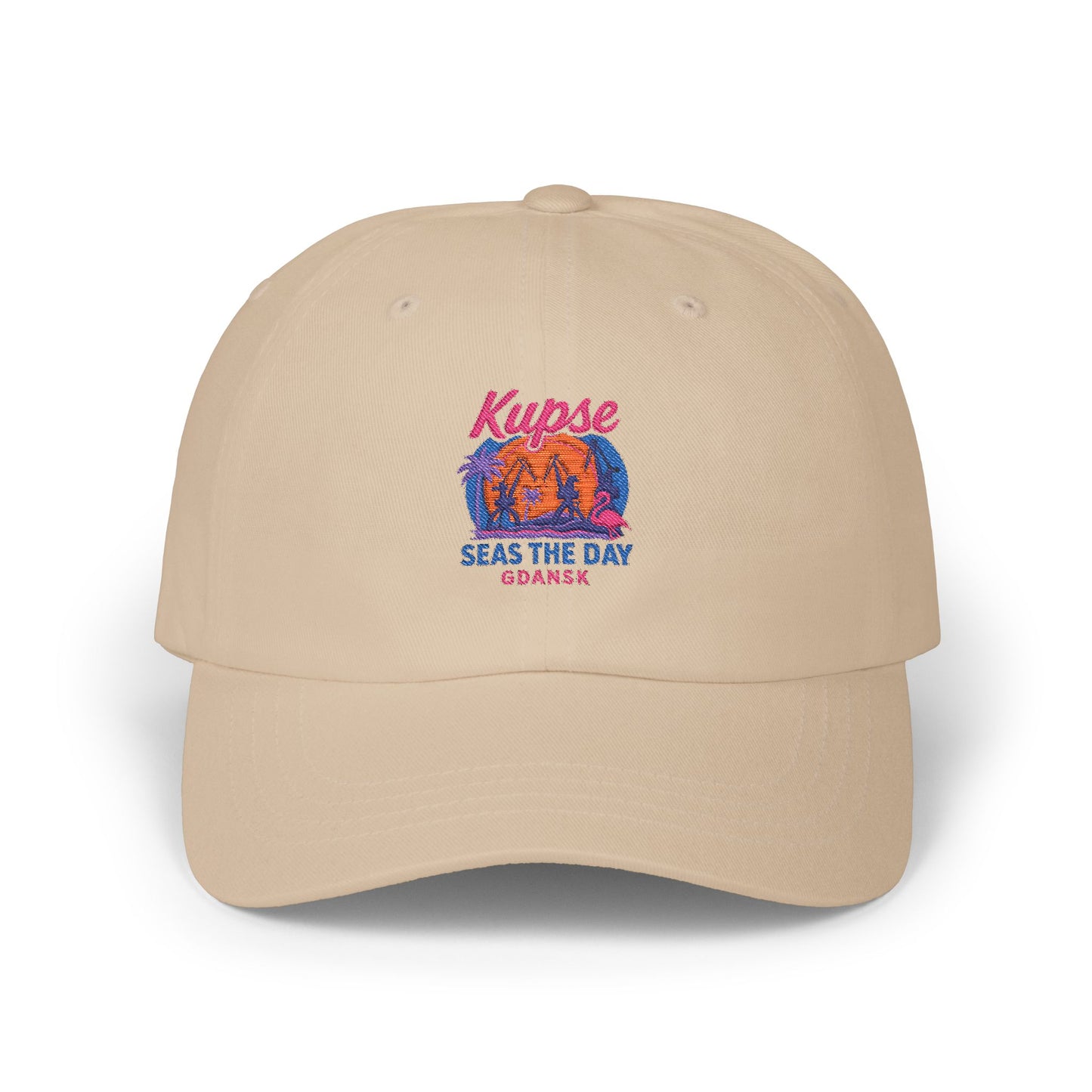Czapka z daszkiem z grafiką Kup Se Seas The Day – modny Dad Cap z charakterem
