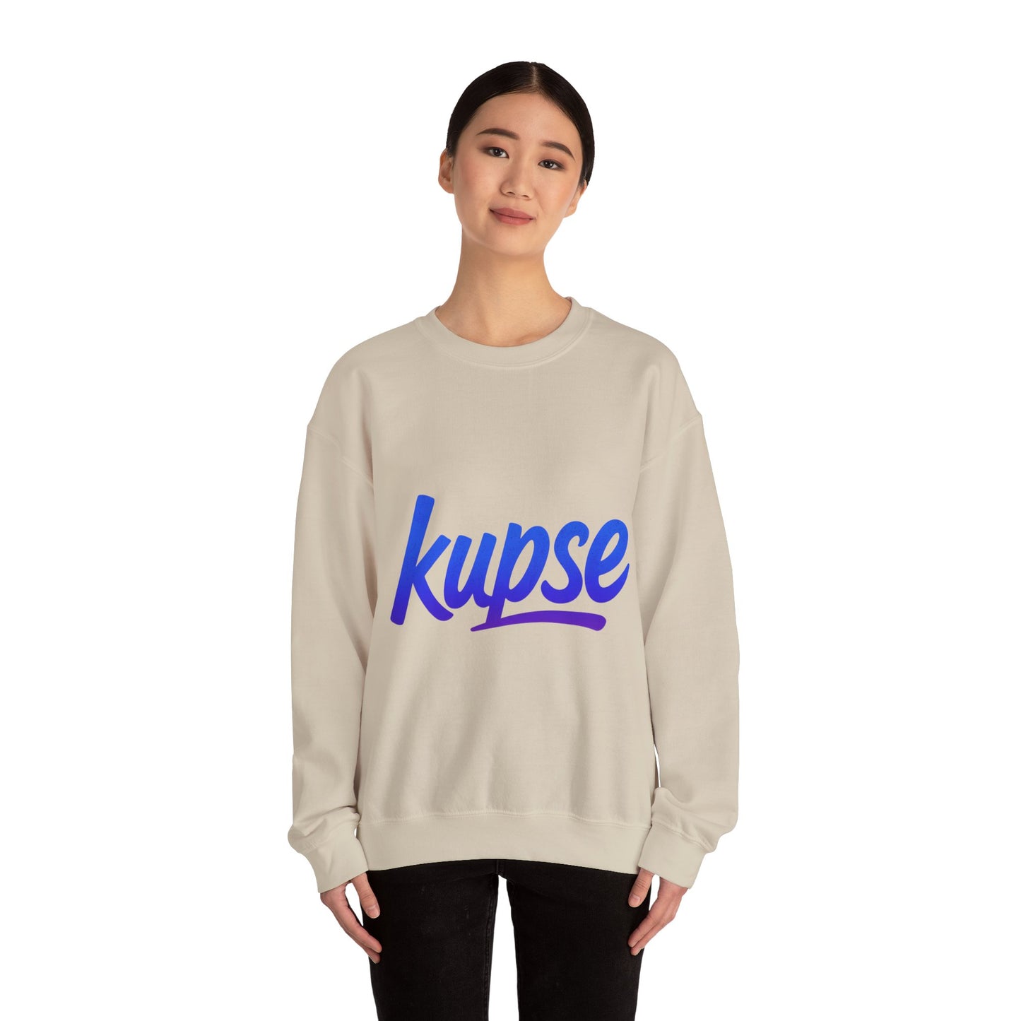 Bluza unisex z grafiką Kup Se Logo Blue – klasyczny crewneck i miejski styl