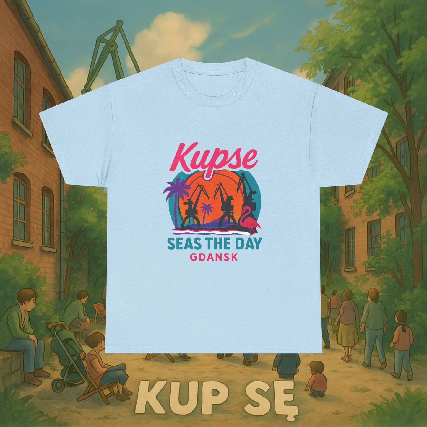 KupSe Seas The Day Style t-shirt - Unisex Heavy Cotton Tee