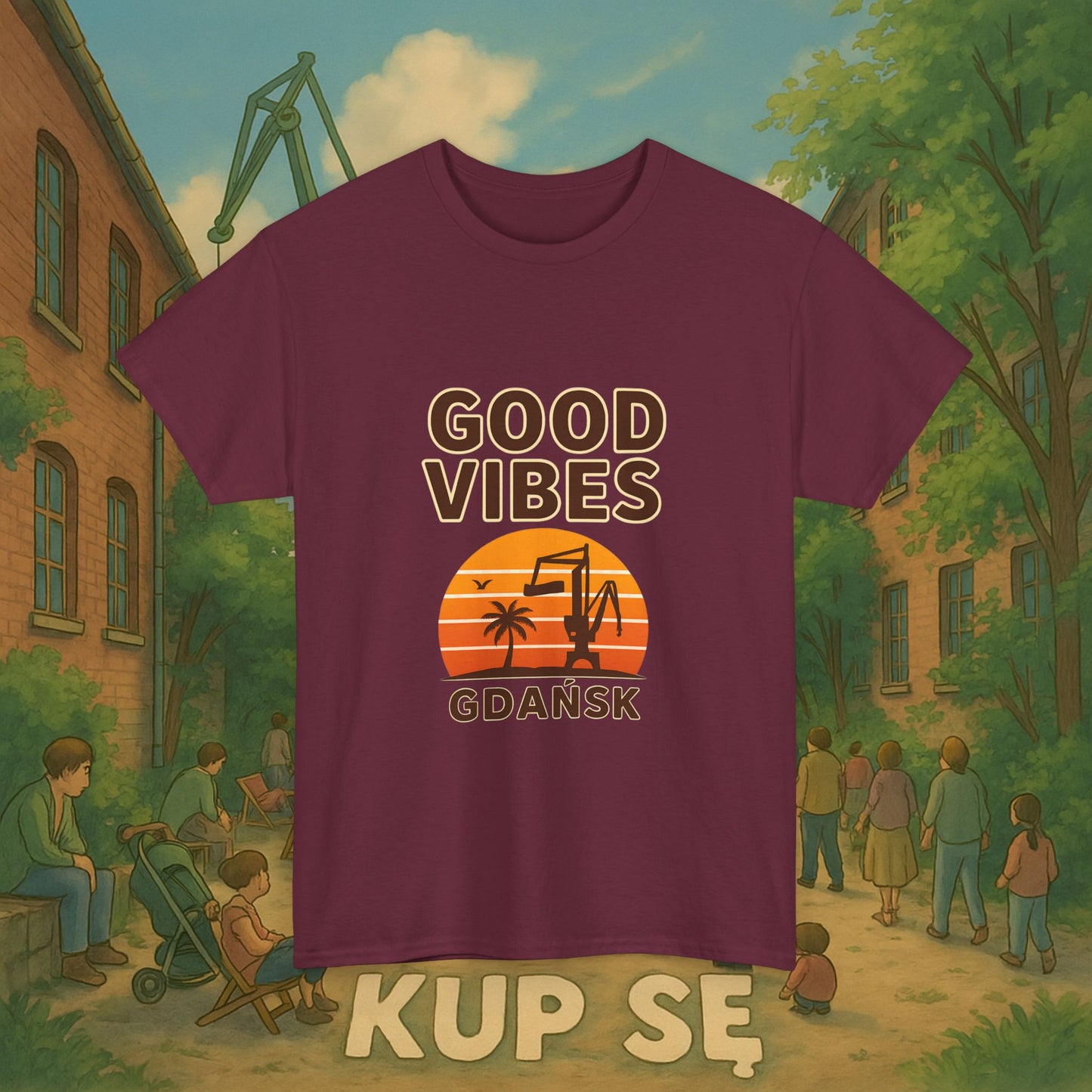 KupSe Good Vibes Style t-shirt - Unisex Heavy Cotton Tee