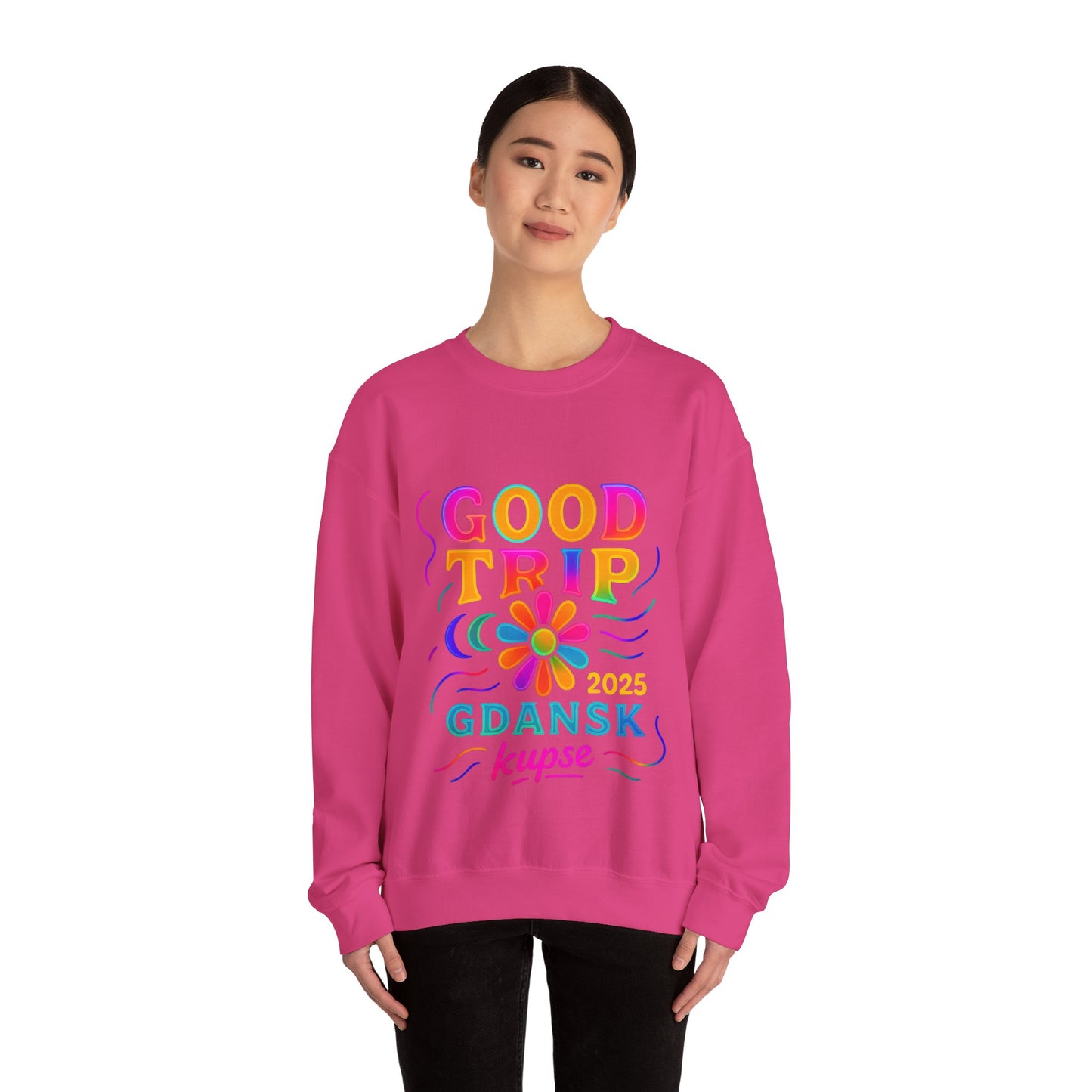 Bluza unisex z grafiką Kup Se Good Trip – klasyczny crewneck i miejski styl