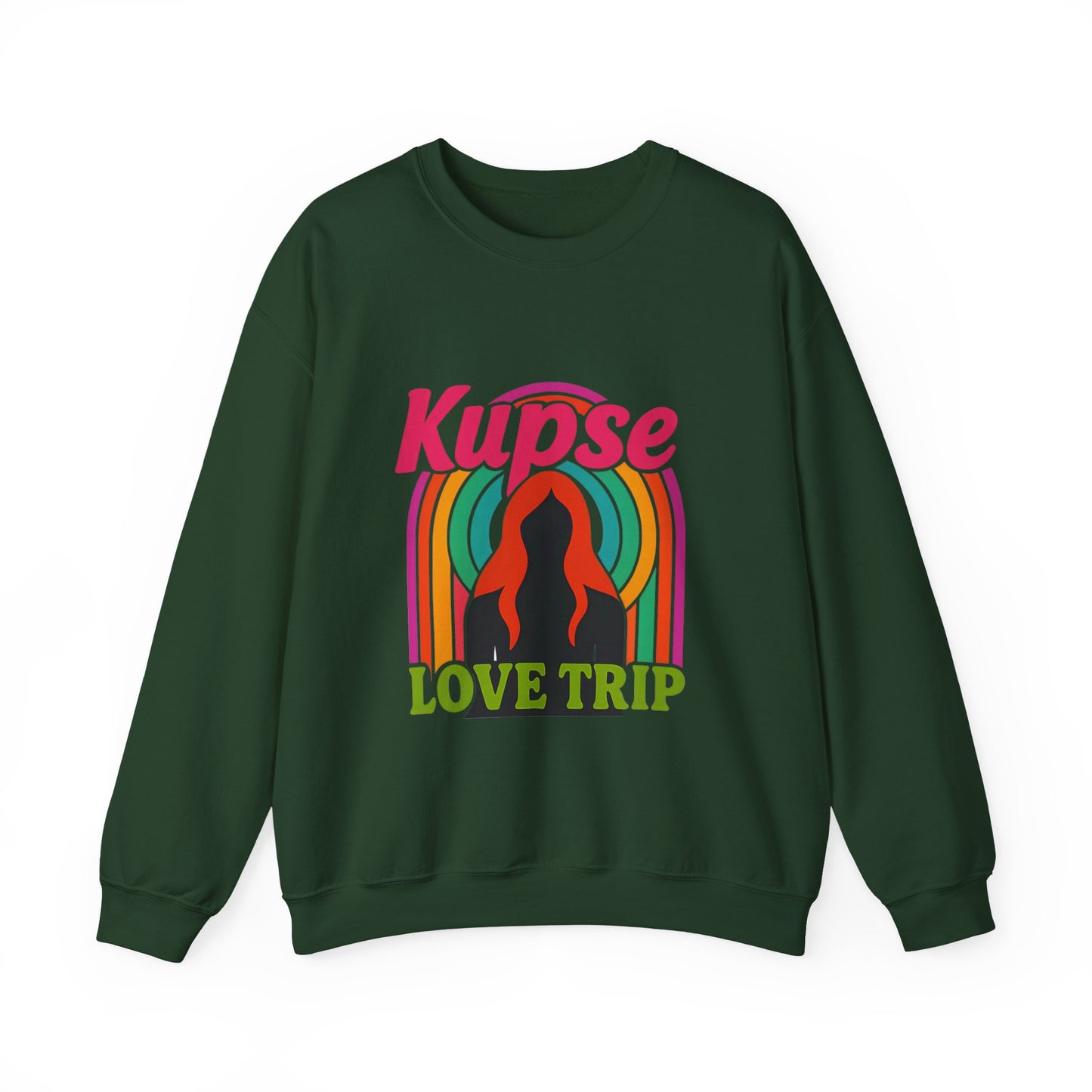 Bluza unisex z grafiką Kup Se Love Trip – klasyczny crewneck i miejski styl