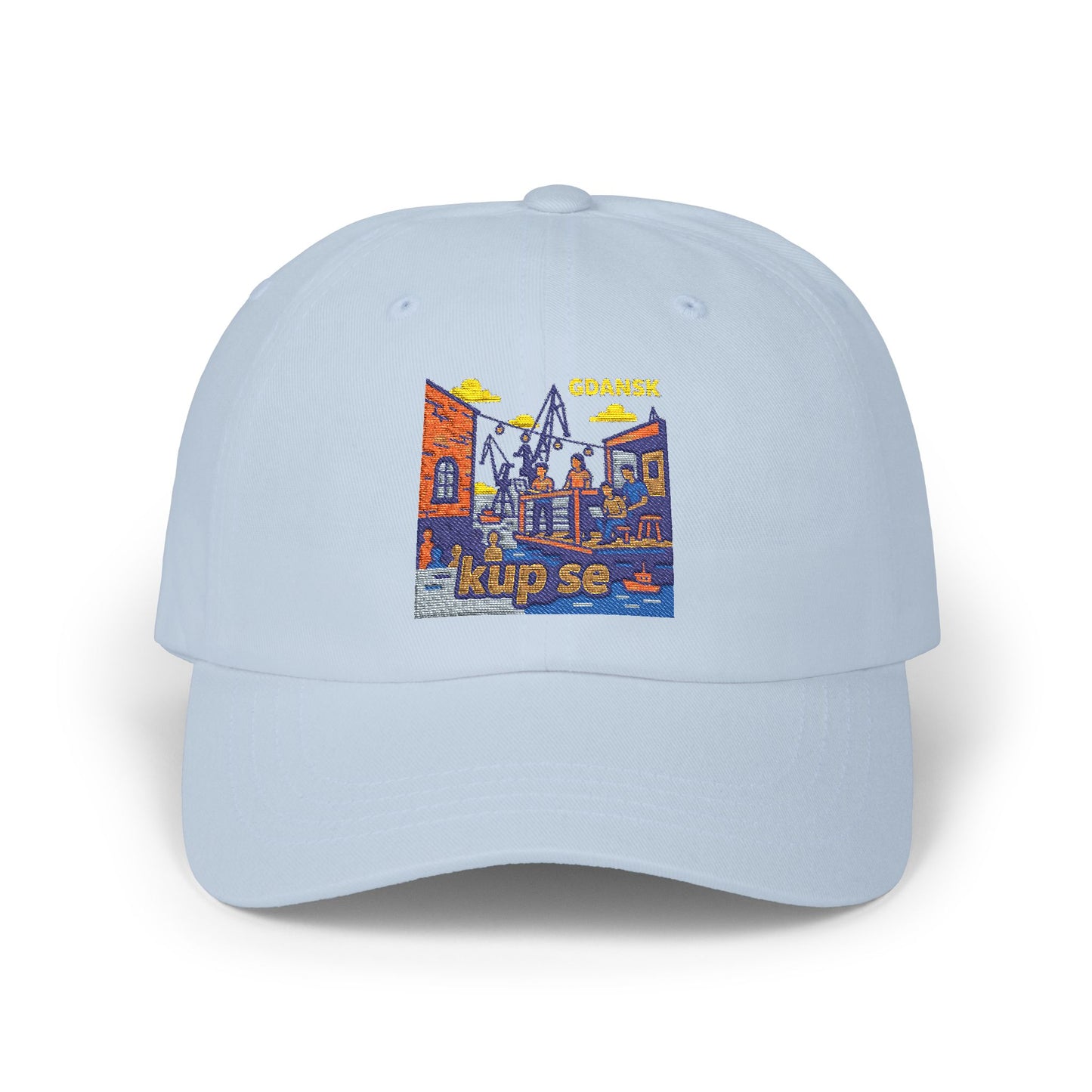 Czapka z daszkiem z grafiką Kup Se Vibe – modny Dad Cap z charakterem