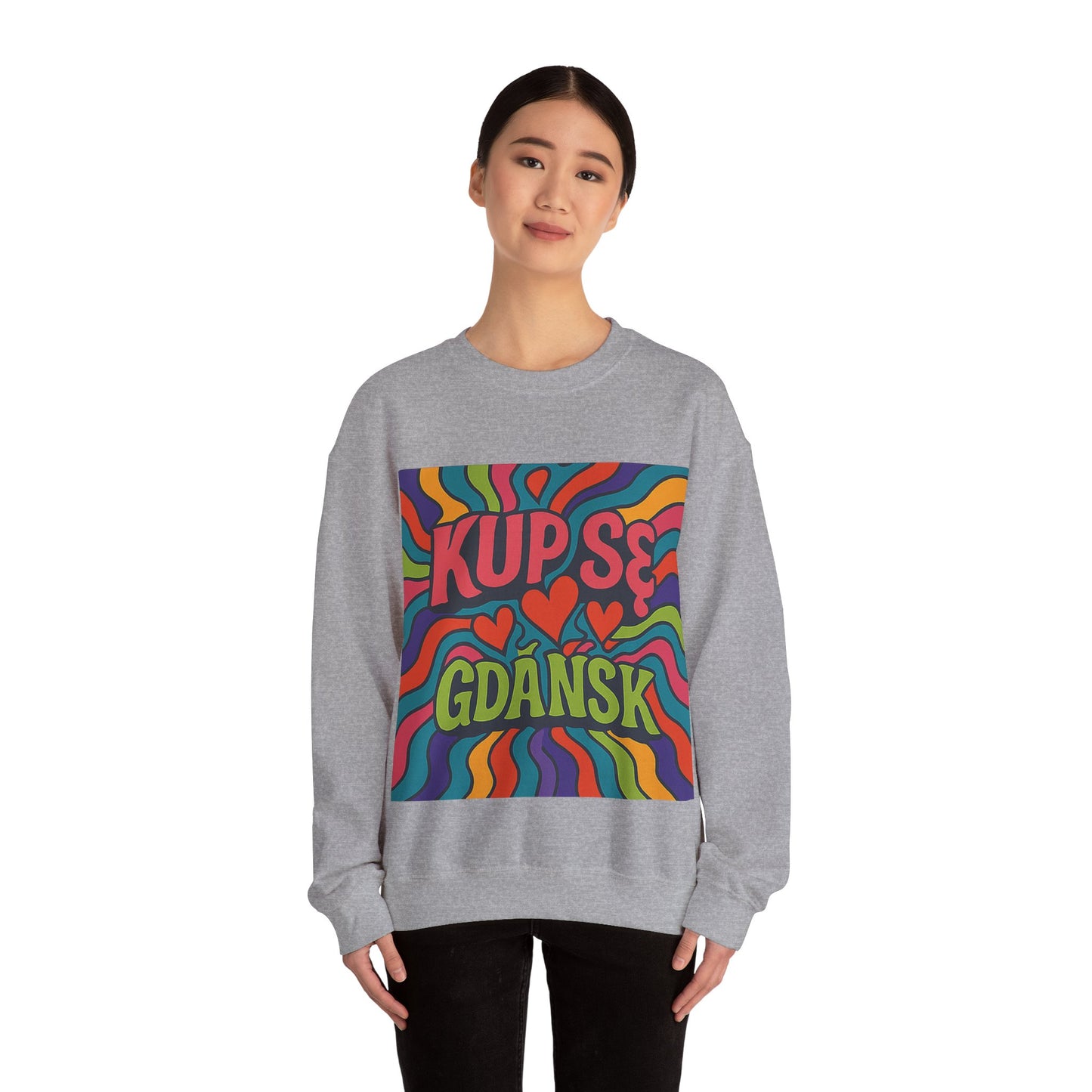 Bluza unisex z grafiką Kup Se Acid – klasyczny crewneck i miejski styl