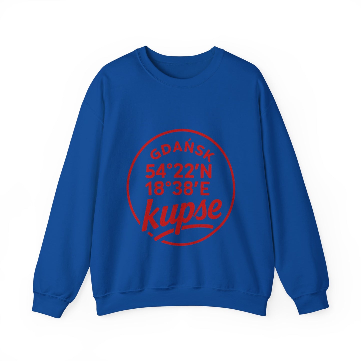 Bluza unisex z grafiką Kup Se Koordynaty – klasyczny crewneck i miejski styl