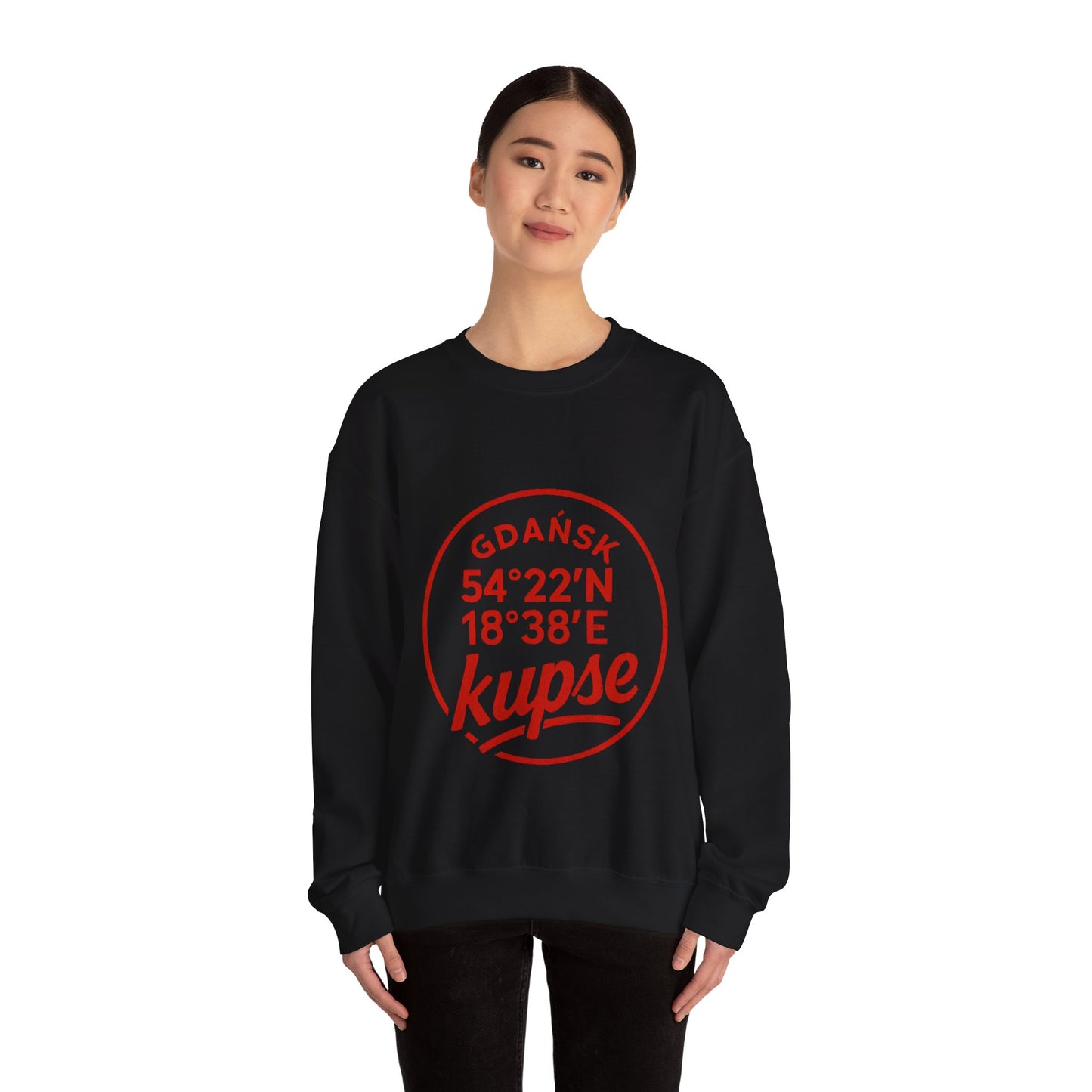 Bluza unisex z grafiką Kup Se Koordynaty – klasyczny crewneck i miejski styl