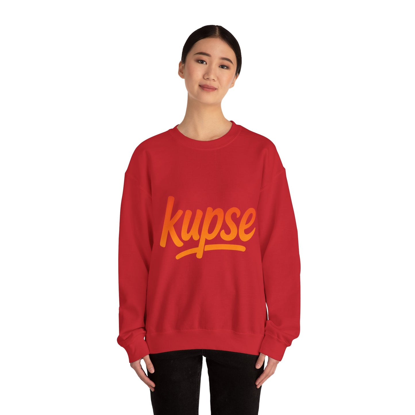 Bluza unisex z grafiką Kup Se Logo Orange – klasyczny crewneck i miejski styl