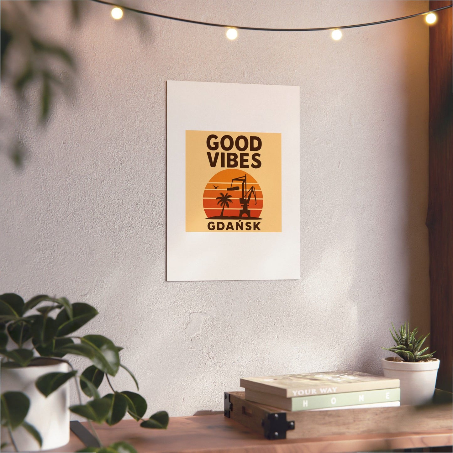 Obraz na panelu aluminiowym Good Vibes Desert – trwały wydruk w stylu Kup Se