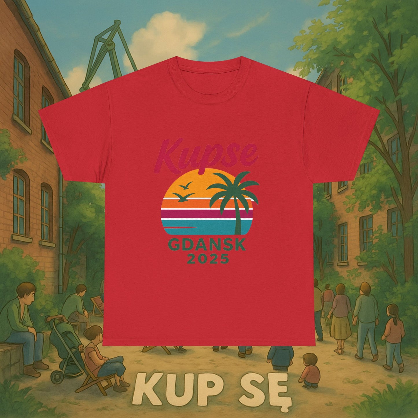 KupSe 90's Style t-shirt - Unisex Heavy Cotton Tee