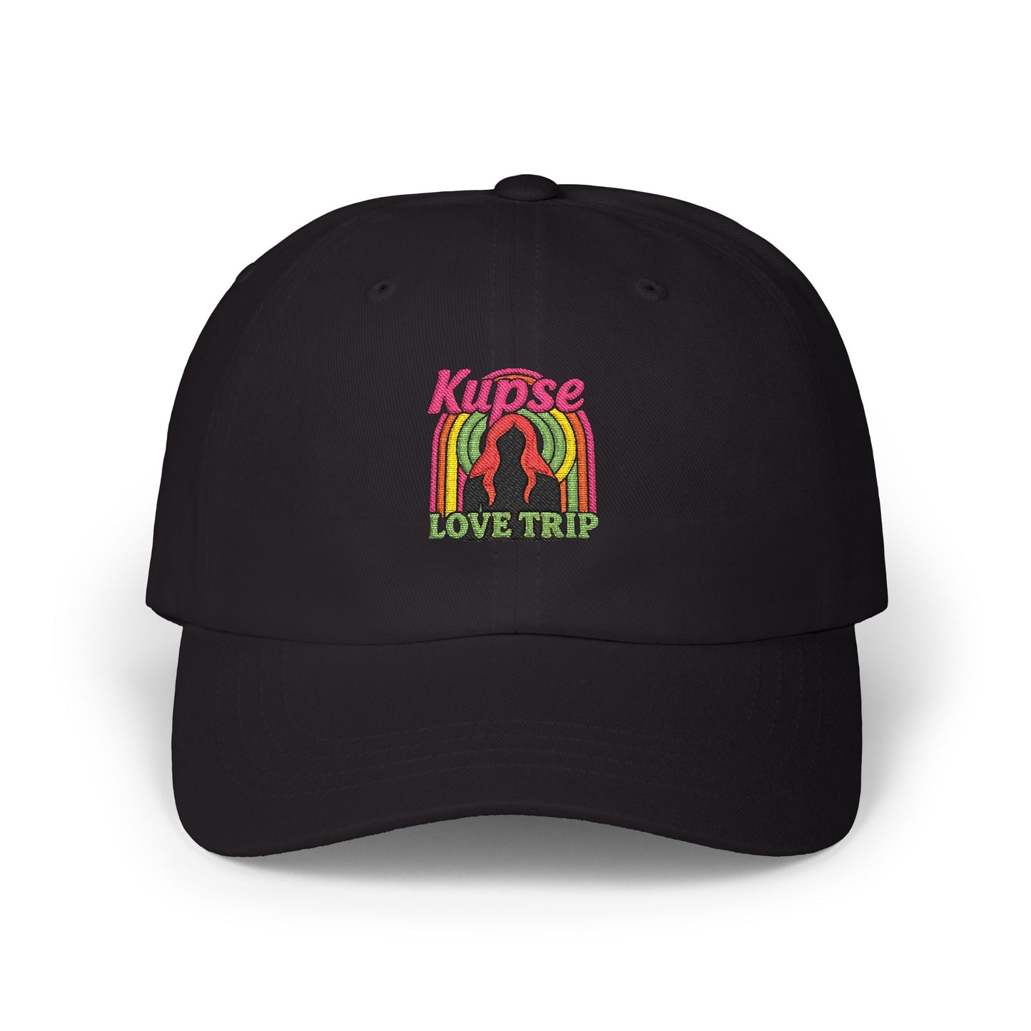 Czapka z daszkiem z grafiką Kup Se Love Trip – modny Dad Cap z charakterem