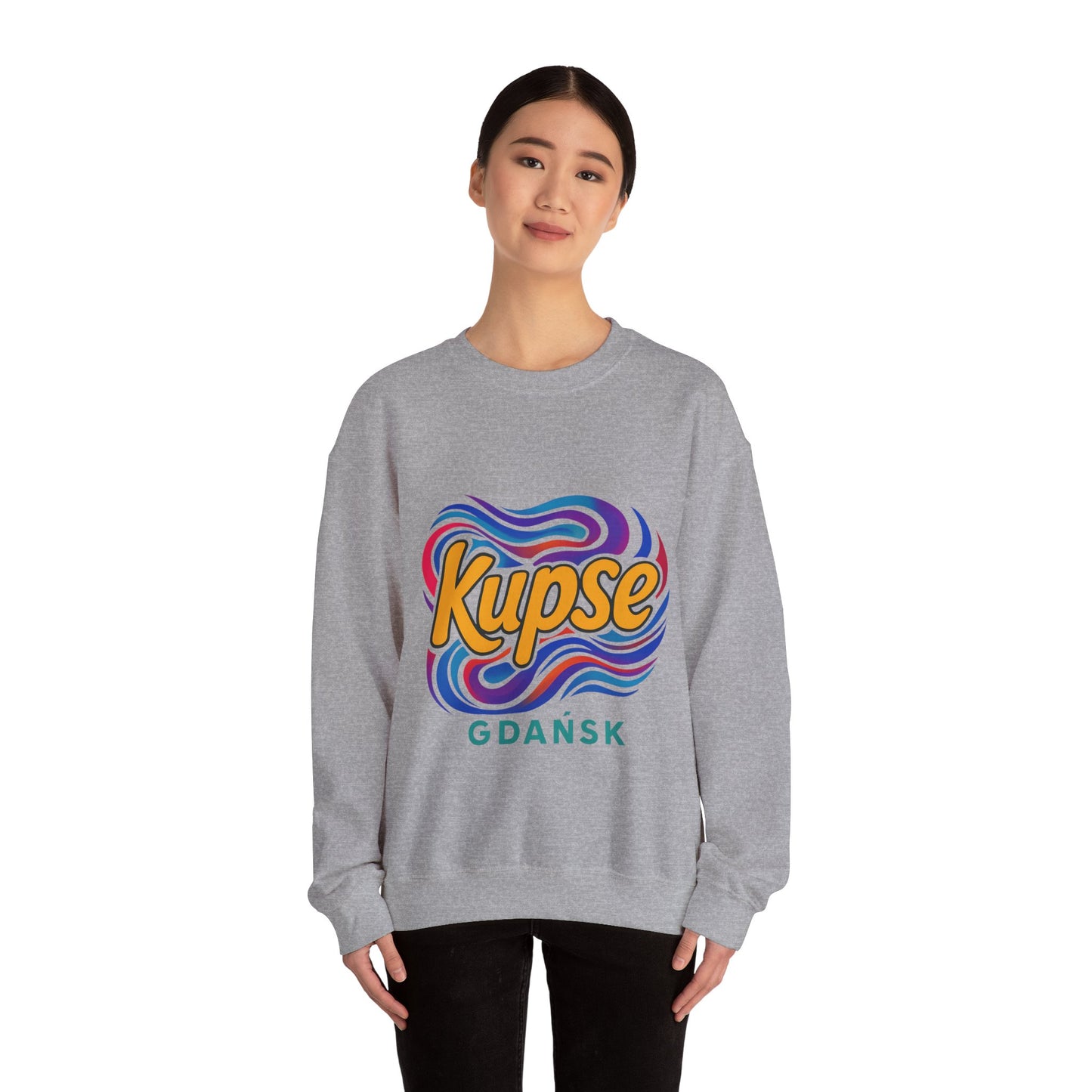 Bluza unisex z grafiką Kup Se Acid2 – klasyczny crewneck i miejski styl