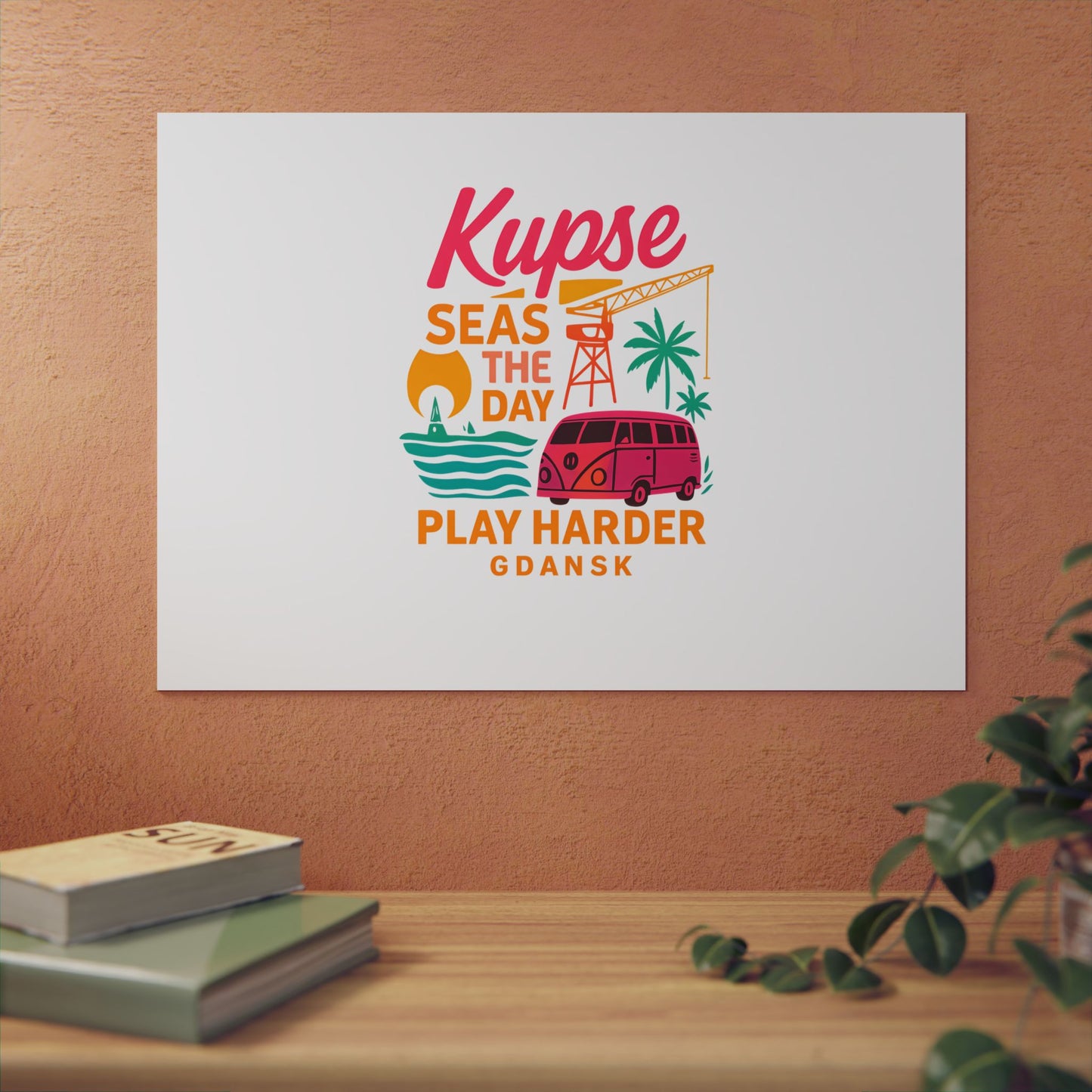Obraz na panelu aluminiowym Play Harder – trwały wydruk w stylu Kup Se