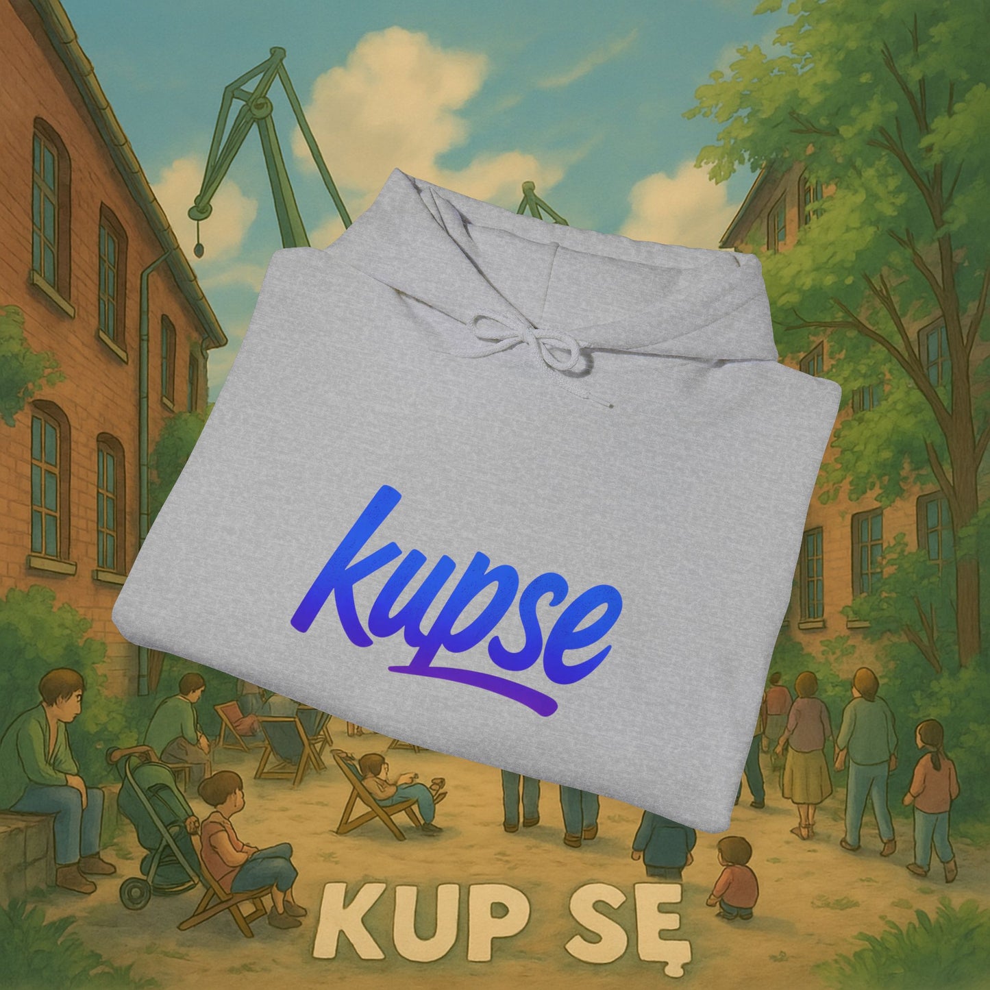 Unisex Heavy Blend Hoodie – Logo Blue – Kup Se