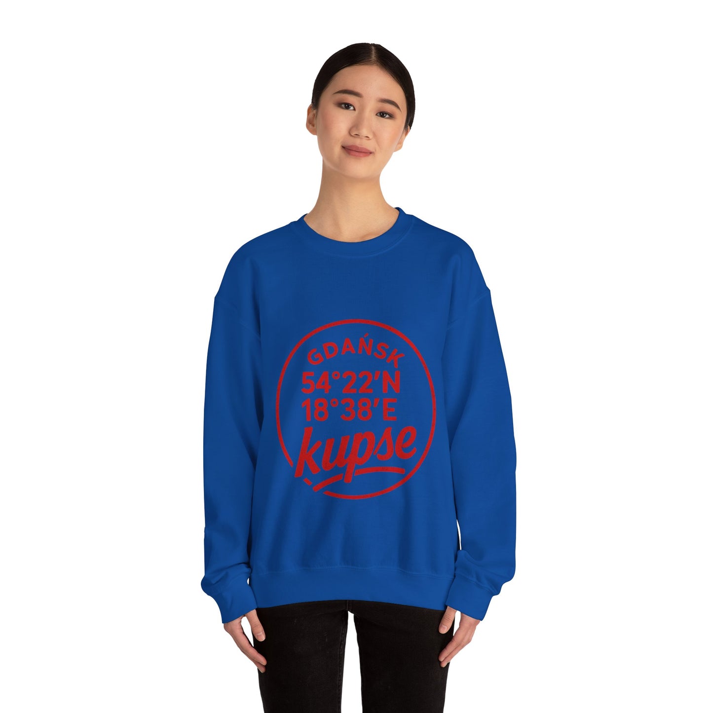 Bluza unisex z grafiką Kup Se Koordynaty – klasyczny crewneck i miejski styl