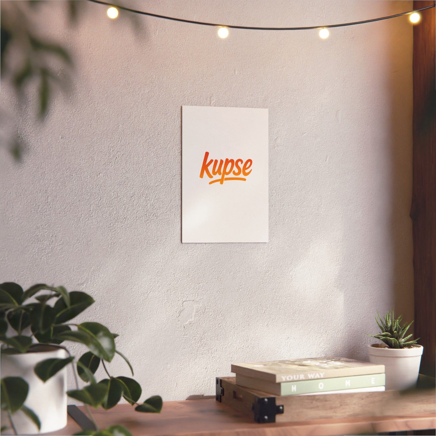 Obraz na panelu aluminiowym Kupse Logo Orange – trwały wydruk w stylu Kup Se