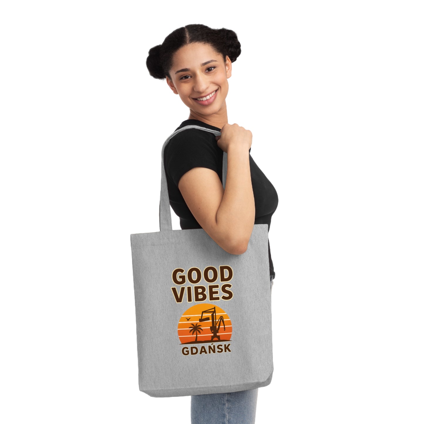 Tkana Torba na Ramię Kup Se Good Vibes – Styl i Ekologia w Jednym