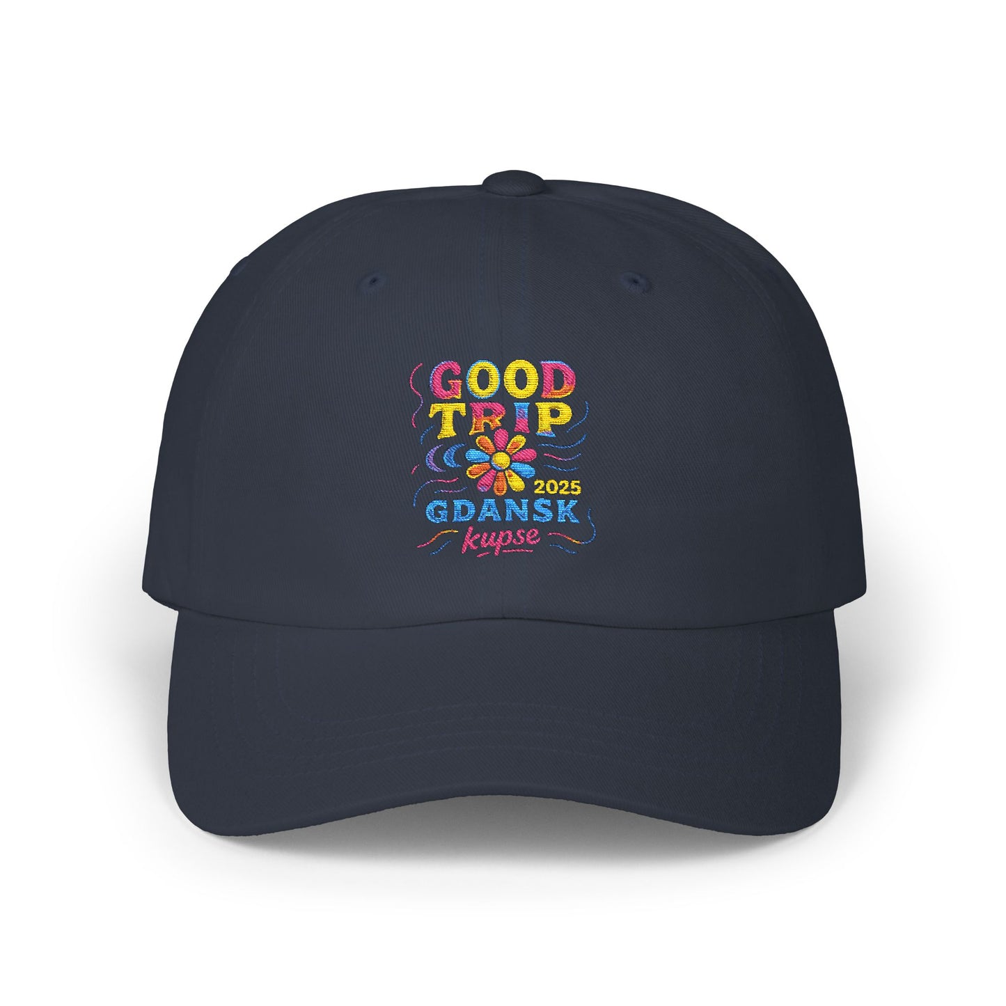 Czapka z daszkiem z grafiką Kup Se Good Trip – modny Dad Cap z charakterem