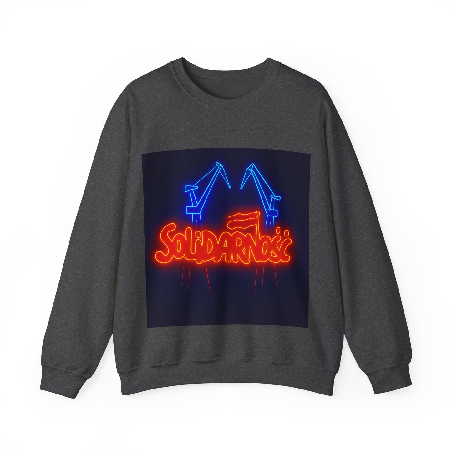 Bluza unisex z grafiką Kup Se Solidarność – klasyczny crewneck i miejski styl