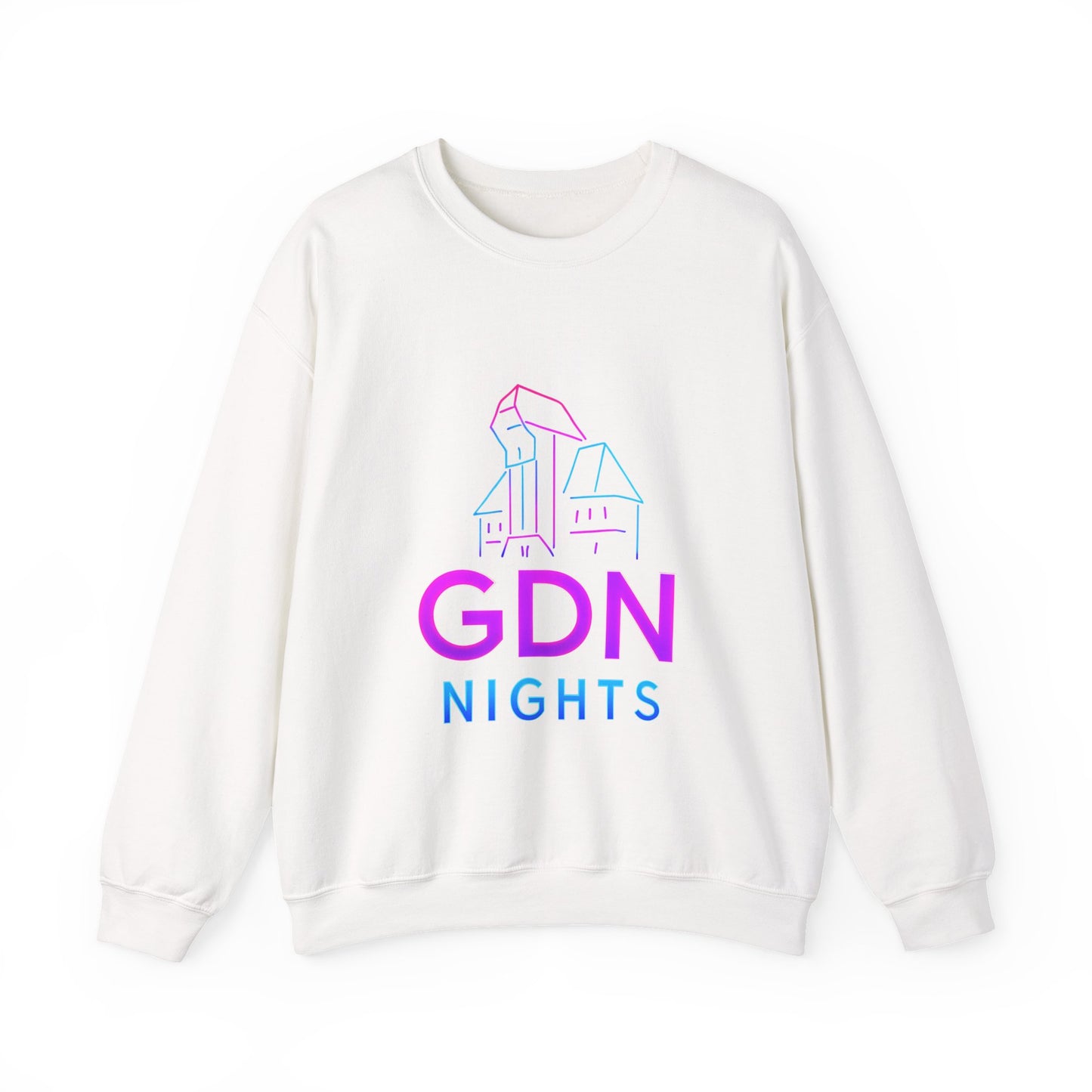 Bluza unisex z grafiką Kup Se GDN Nights – klasyczny crewneck i miejski styl