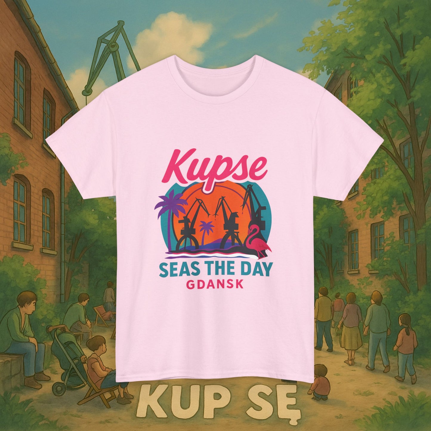 KupSe Seas The Day Style t-shirt - Unisex Heavy Cotton Tee