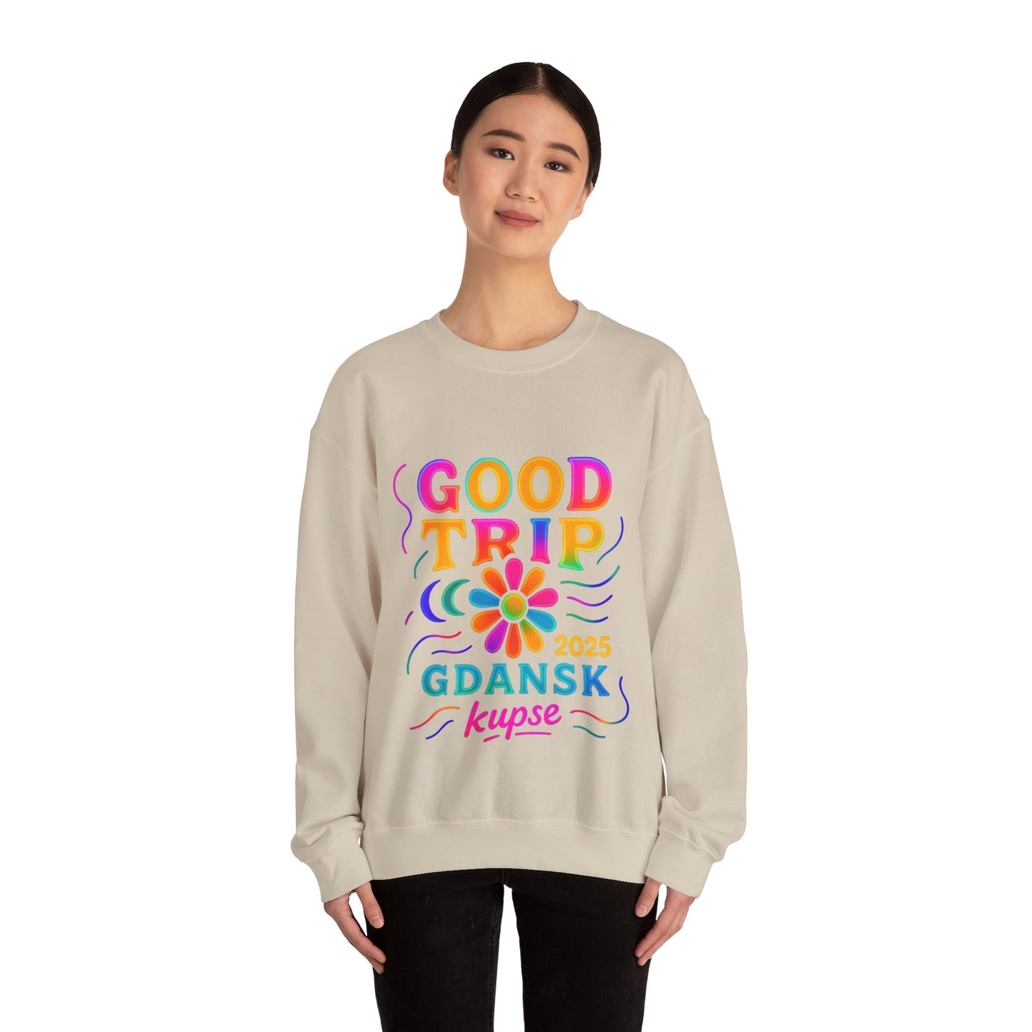 Bluza unisex z grafiką Kup Se Good Trip – klasyczny crewneck i miejski styl