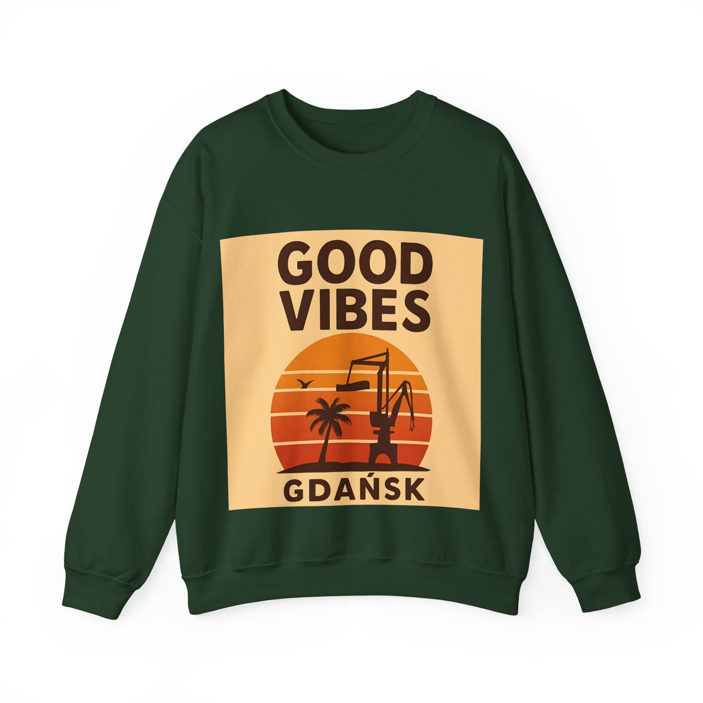 Bluza unisex z grafiką Kup Se Good Vibes Desert – klasyczny crewneck i miejski styl