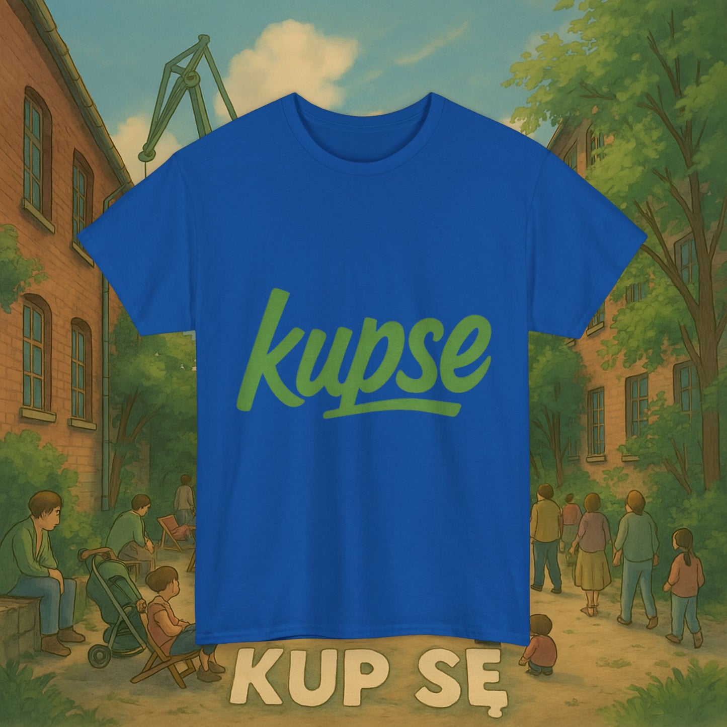 KupSe Logo Green Style t-shirt - Unisex Heavy Cotton Tee