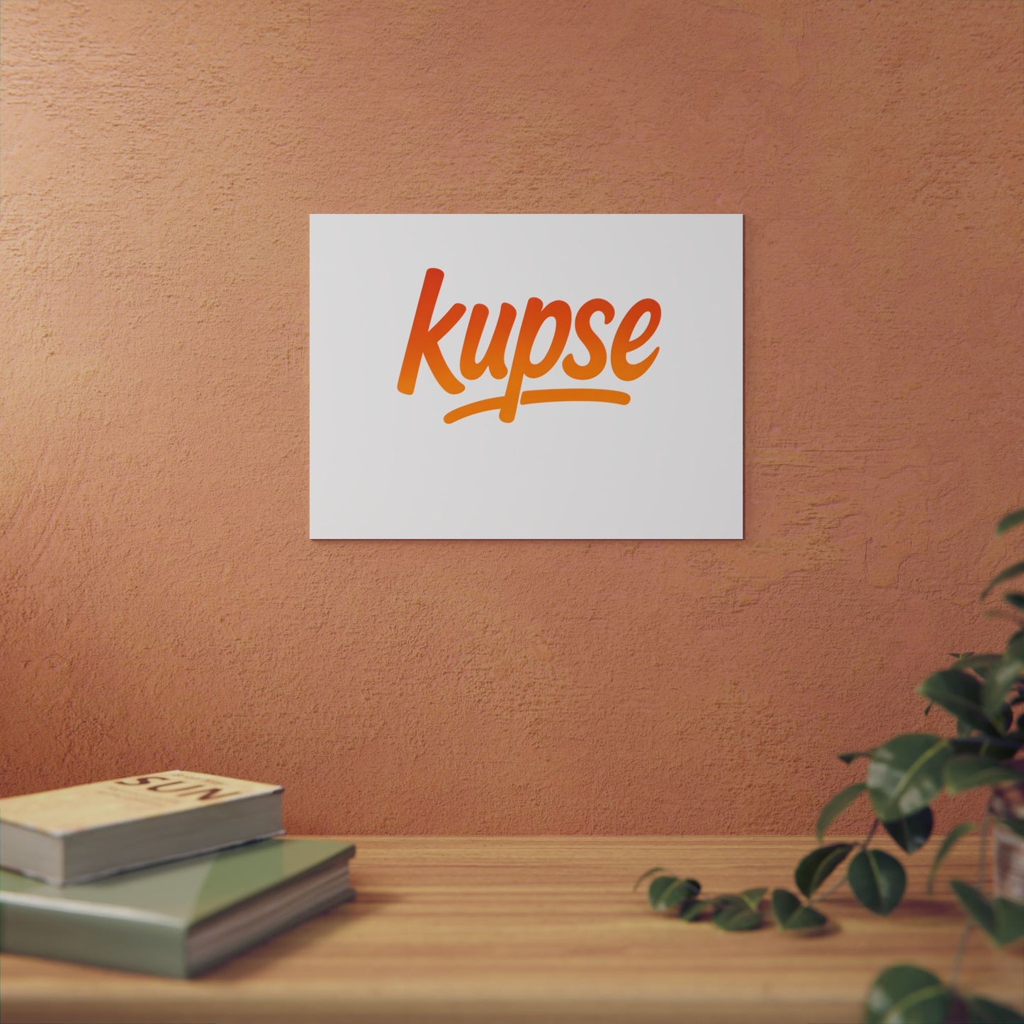 Obraz na panelu aluminiowym Kupse Logo Orange – trwały wydruk w stylu Kup Se