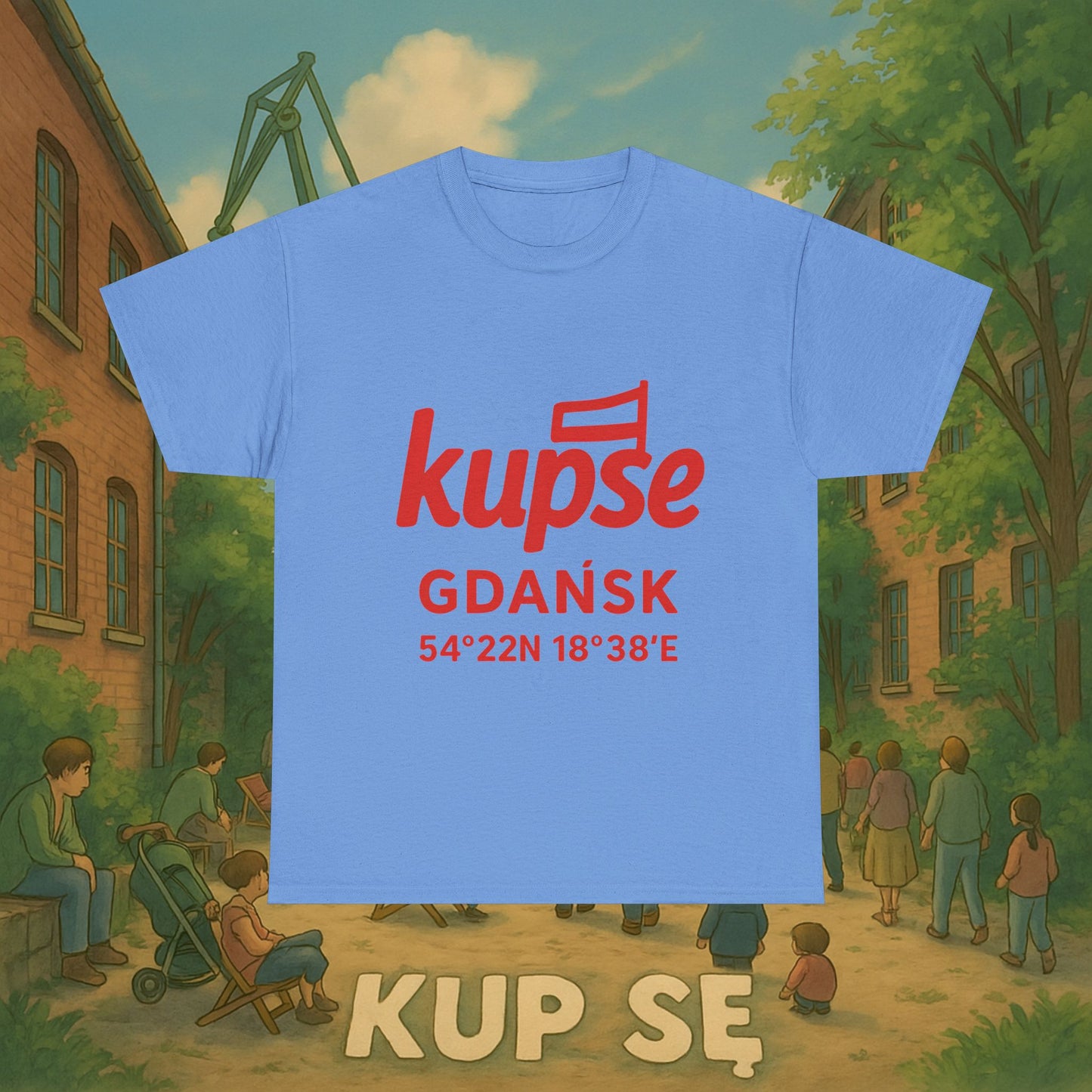 KupSe Logo Gdańsk Solidarność t-shirt - Unisex Heavy Cotton Tee