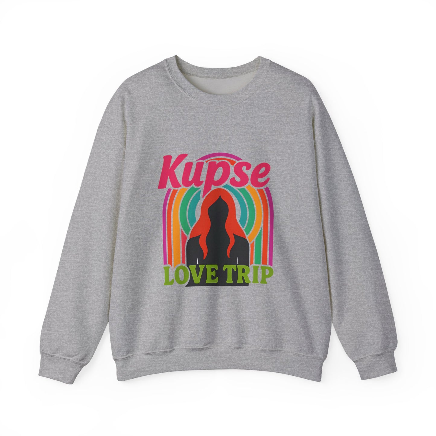 Bluza unisex z grafiką Kup Se Love Trip – klasyczny crewneck i miejski styl