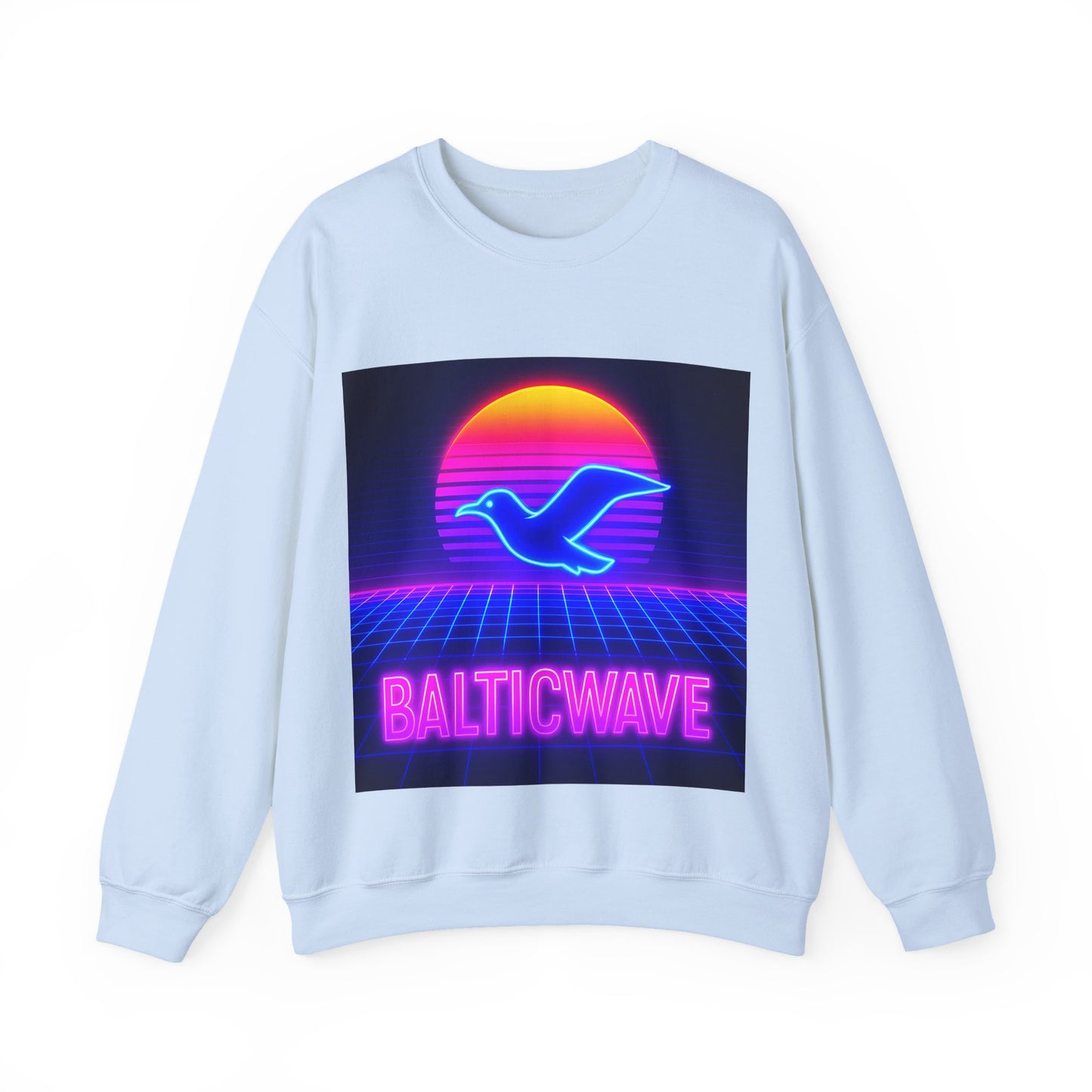Bluza unisex z grafiką Kup Se Baltic Wave – klasyczny crewneck i miejski styl