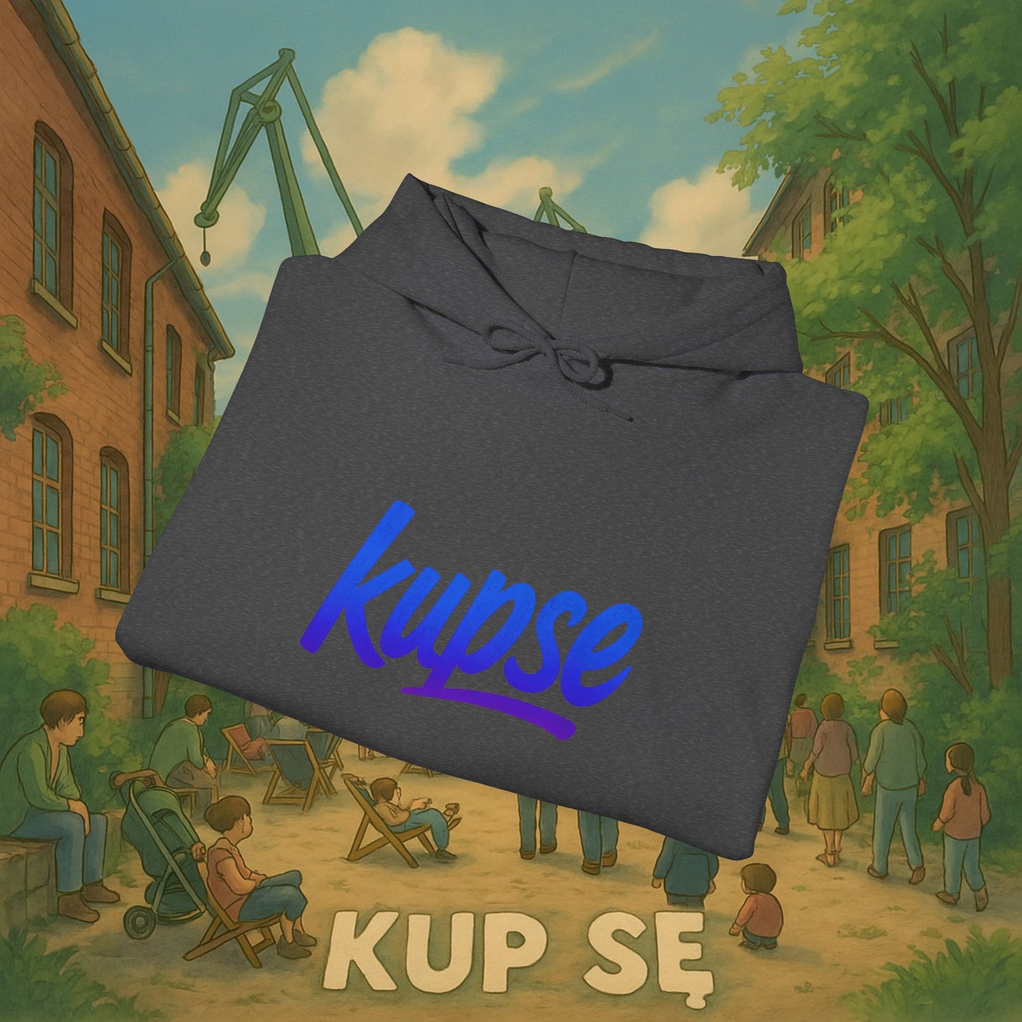 Unisex Heavy Blend Hoodie – Logo Blue – Kup Se