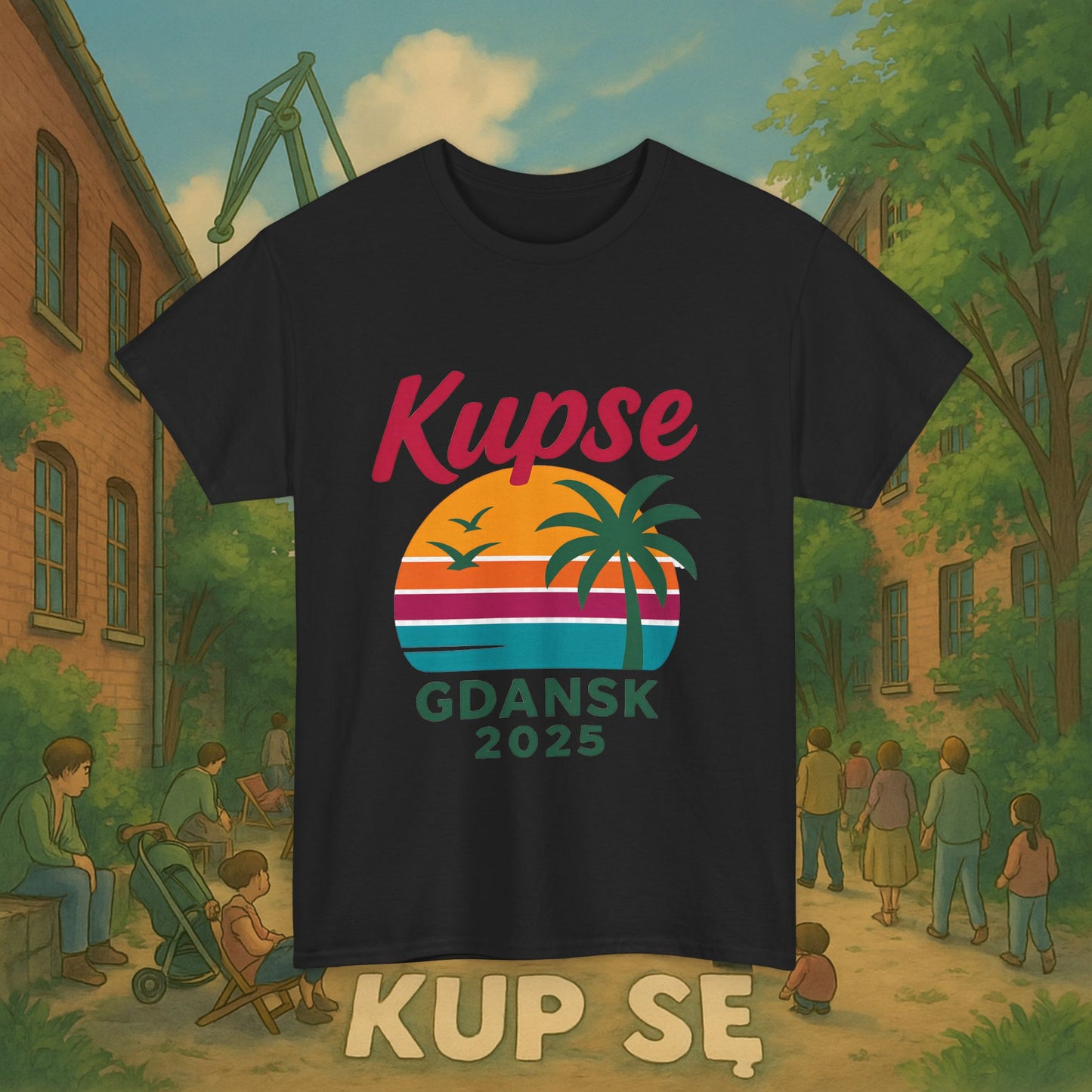 KupSe 90's Style t-shirt - Unisex Heavy Cotton Tee