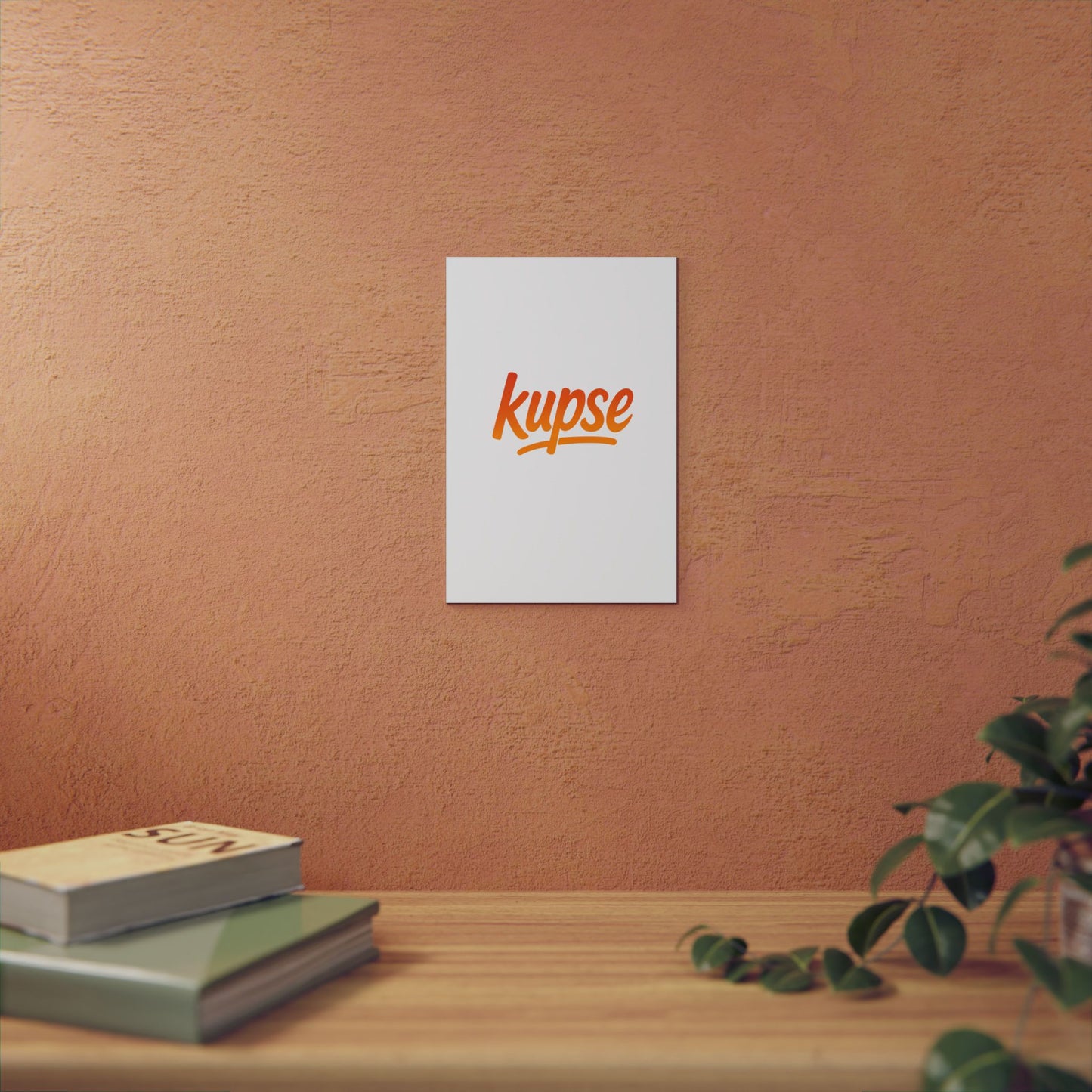 Obraz na panelu aluminiowym Kupse Logo Orange – trwały wydruk w stylu Kup Se
