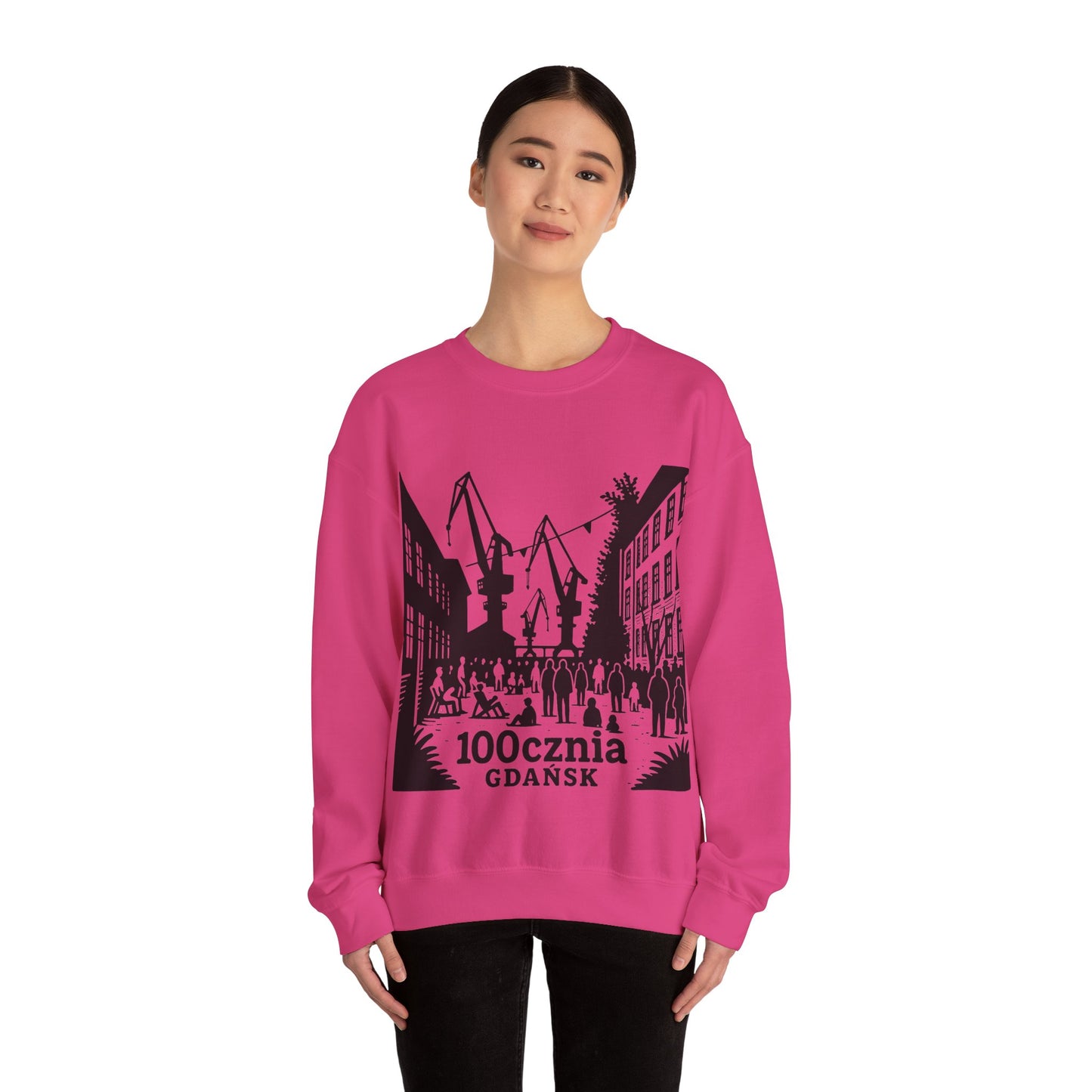 Bluza unisex z grafiką Kup Se 100cznia – klasyczny crewneck i miejski styl