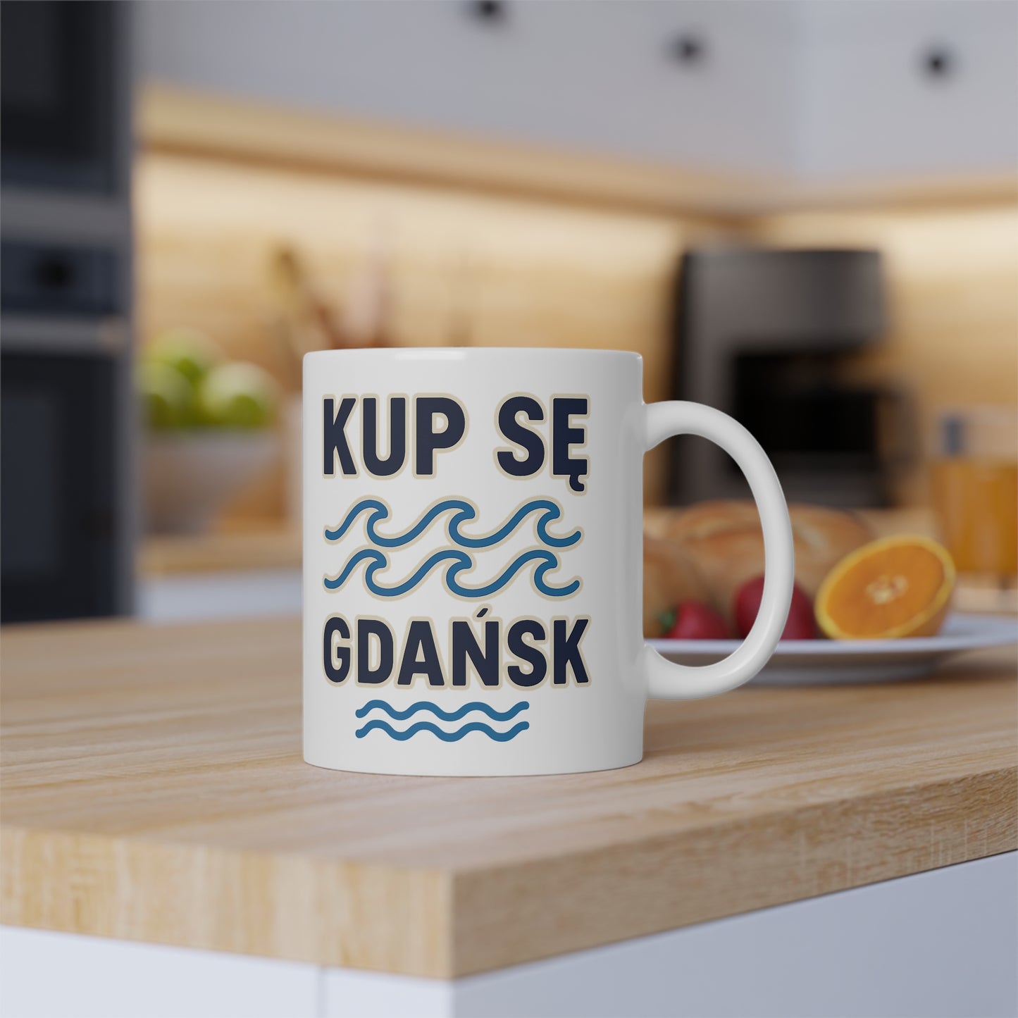 Kubek z Motywem Gdańska – Morska Energia na Każdy Dzień
