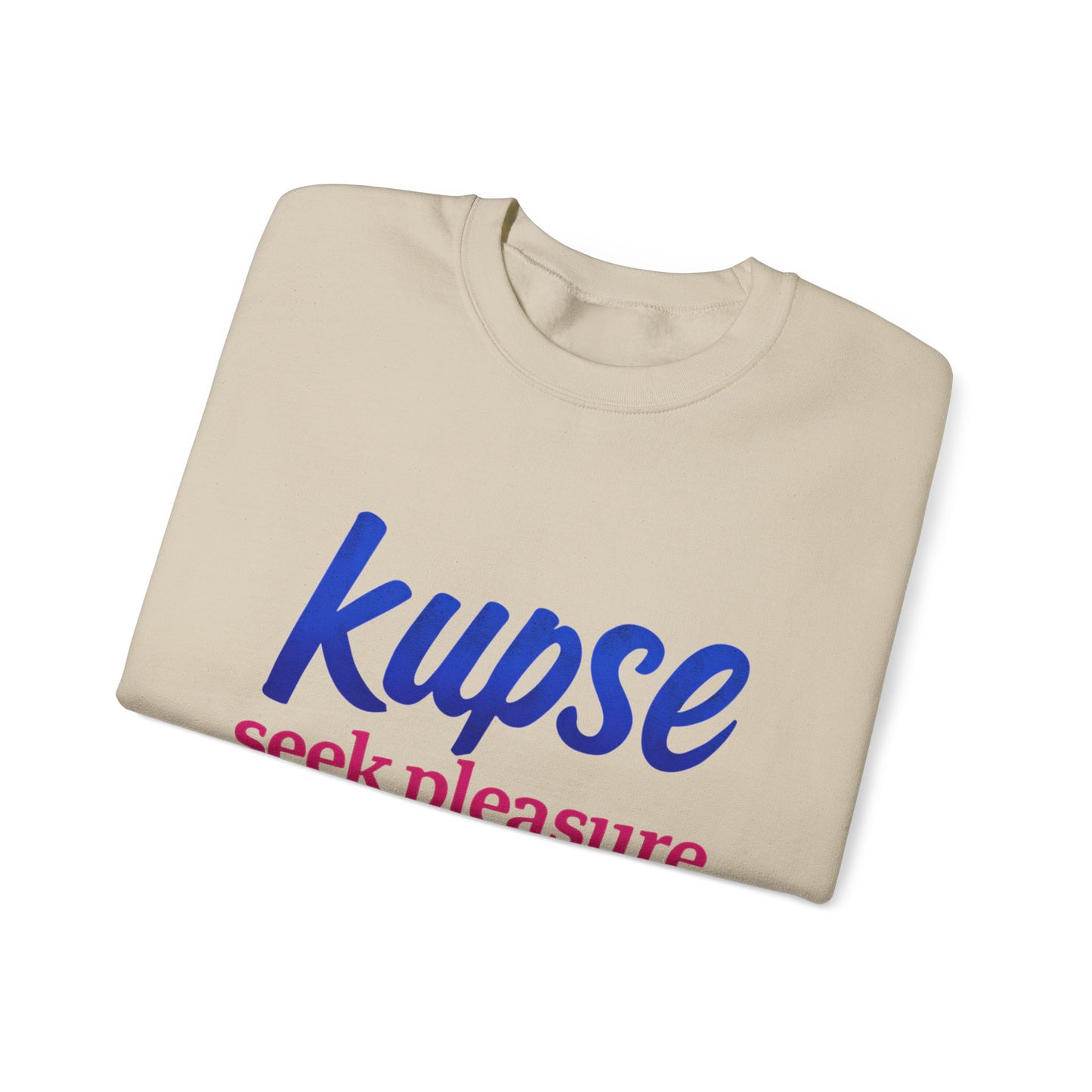 Bluza unisex z grafiką Kup Se Seek Pleasure – klasyczny crewneck i miejski styl